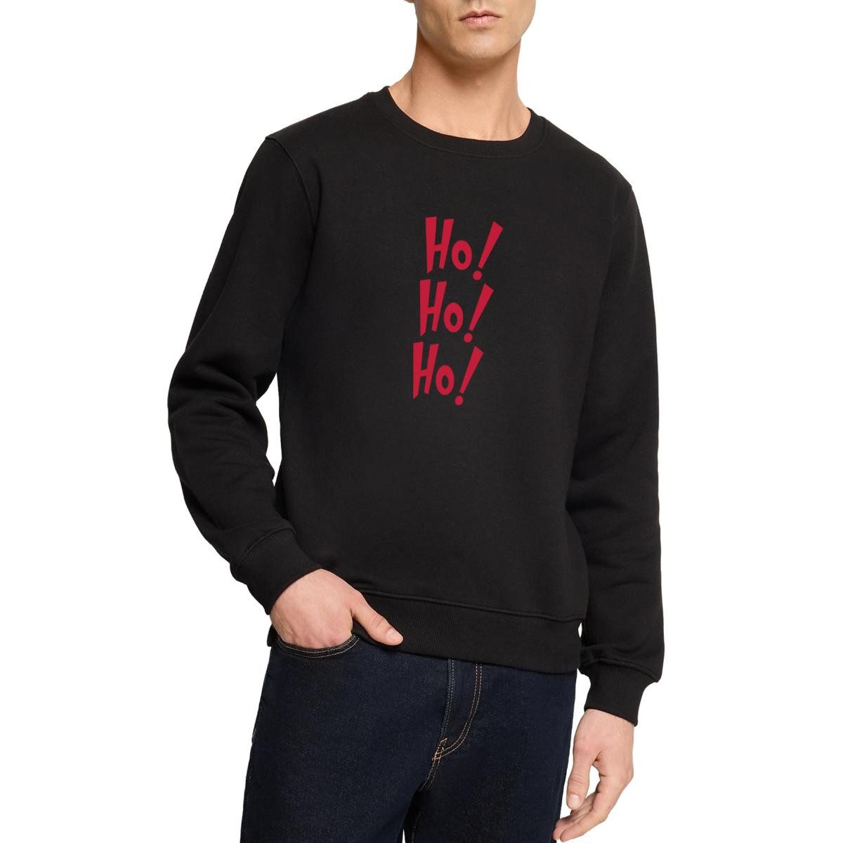 Spreadshirt Sweatshirt Ho Ho Ho Weihnachtsmotiv Lustig Santa Look Herren Pr günstig online kaufen