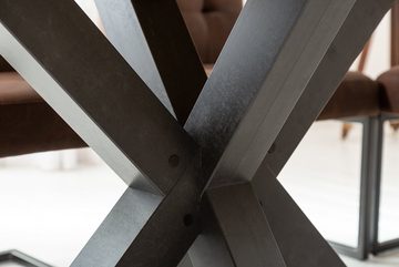 riess-ambiente Esstisch TORONTO 180cm graphit, Keramik-Optik · Stern-Gestell · Küchentisch · Industrial