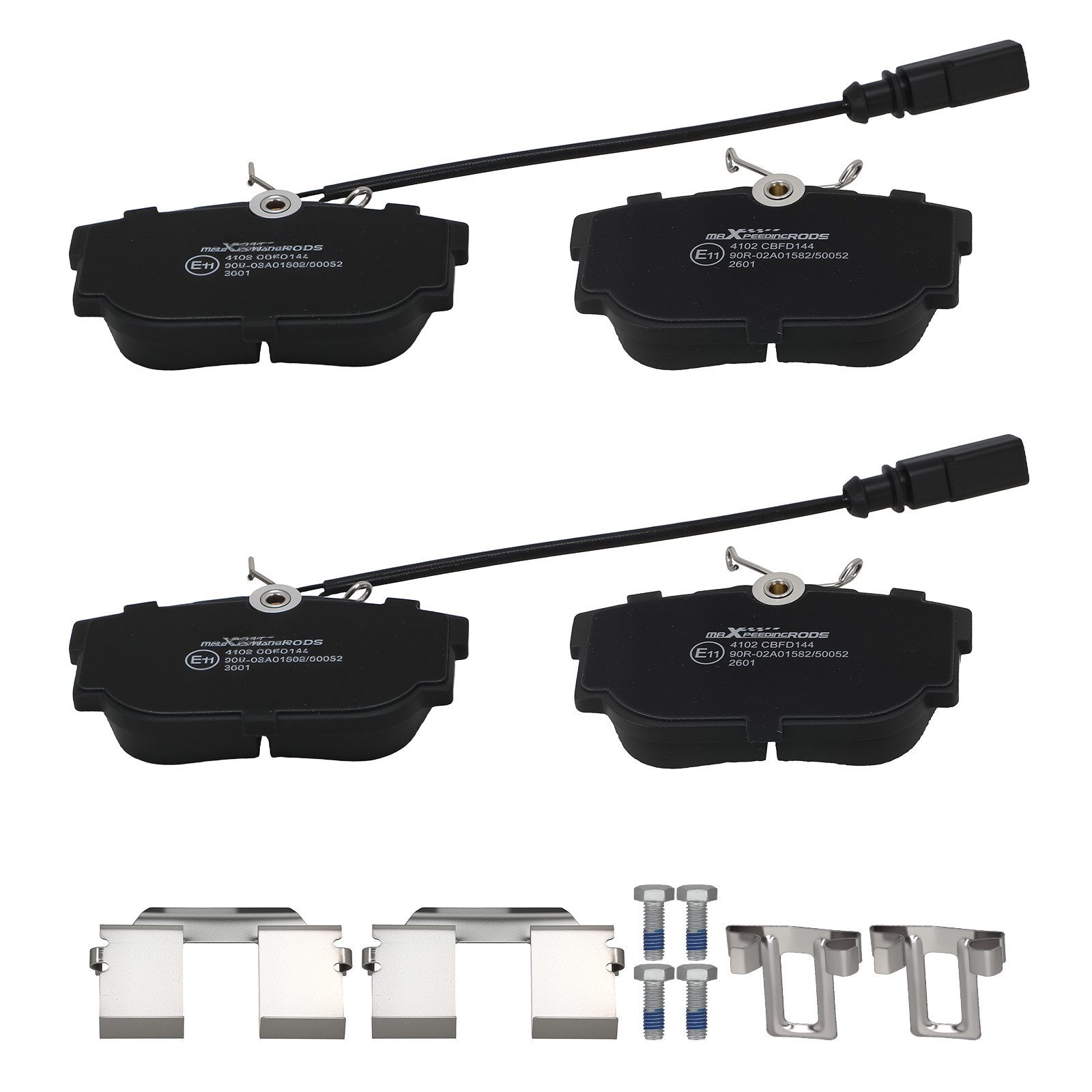 maXpeedingrods Bremsbelag, 4x Bremsbeläge Hinten For VW Transporter Kasten 70A 70H Bus 70B 70C