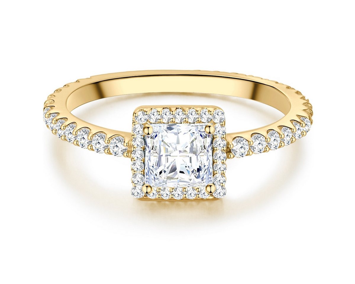 Trilani Silberring gelbgold