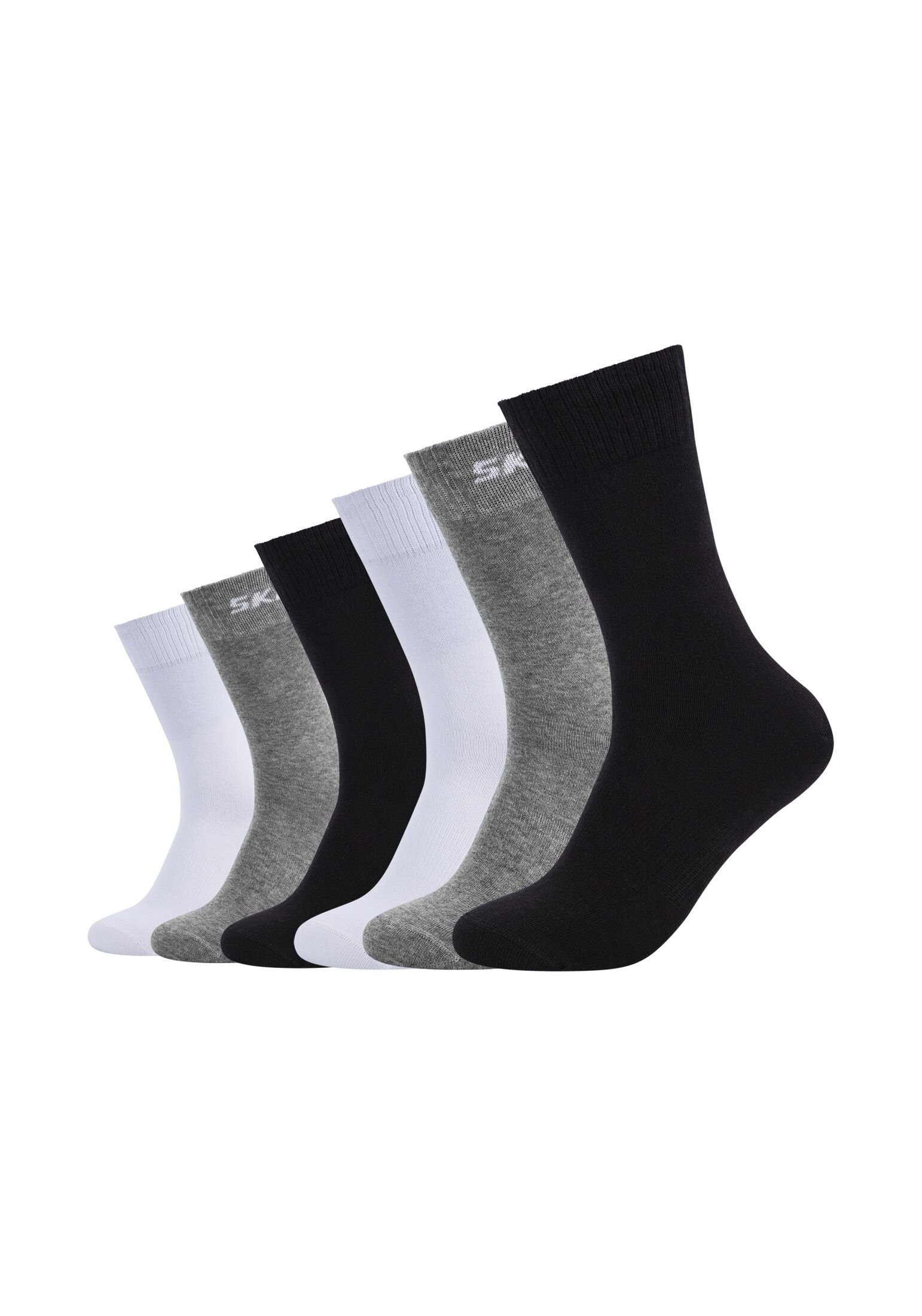 black/grey Pack mix Socken 6er Socken Skechers