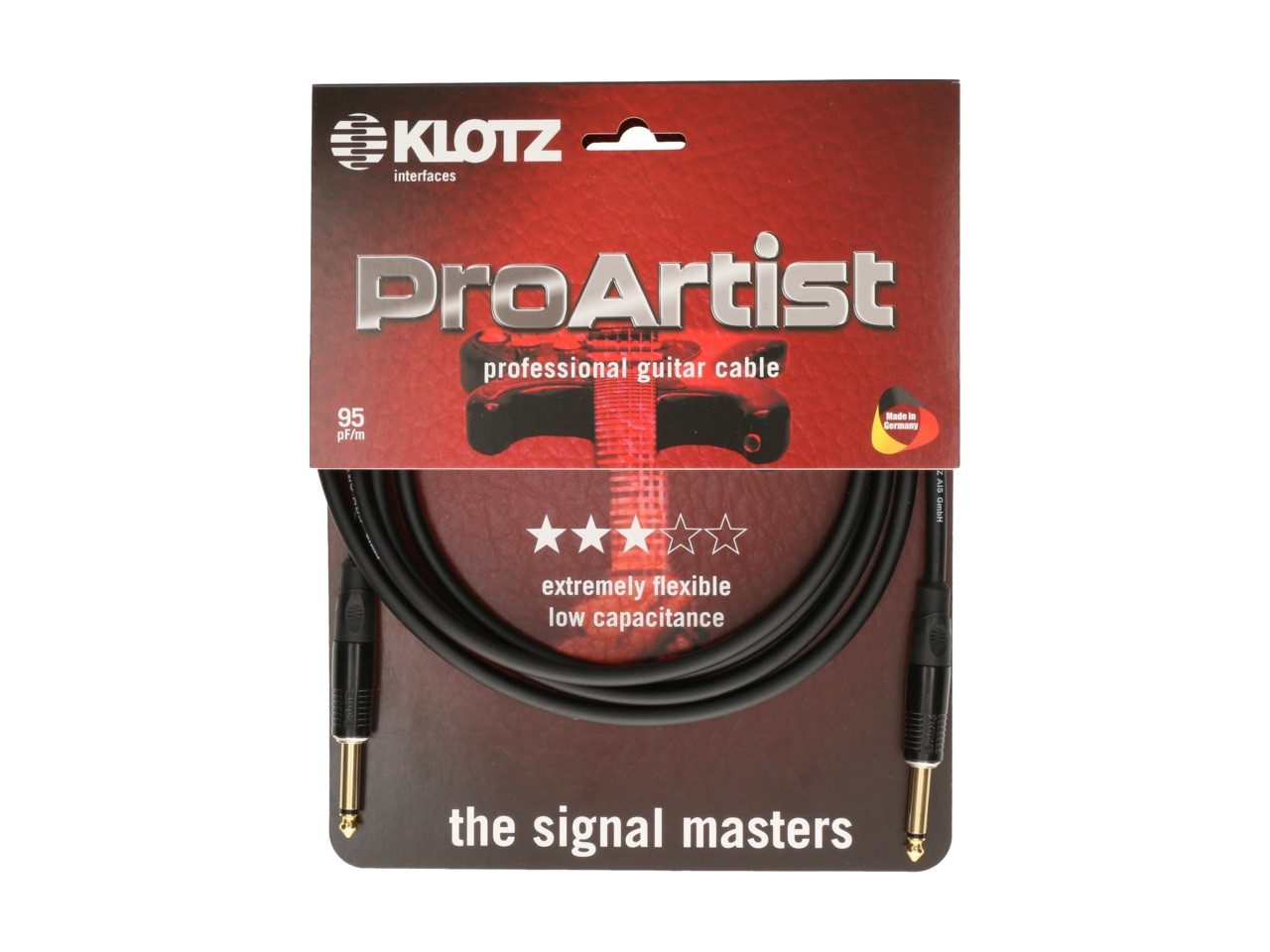 Klotz Cables Lautsprecherstecker Klotz ProArtist PROK030PP Instrumentenkabel 3m