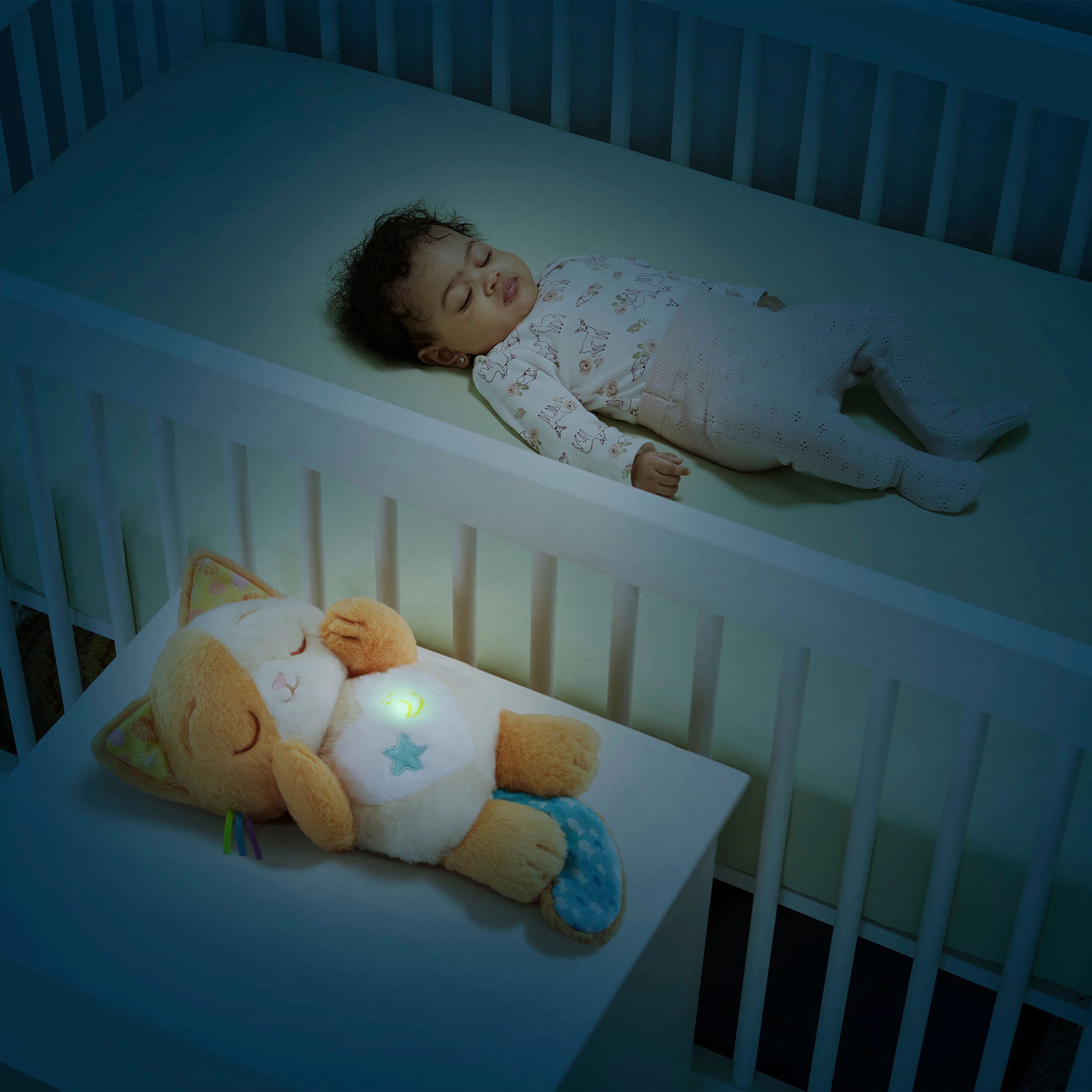 Vtech® Kuscheltier Vtech Baby, Schlummer-Kätzchen, mit Licht- und Soundeffekt