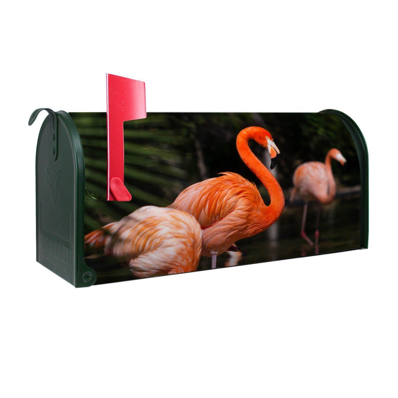 banjado Amerikanischer Briefkasten x cm original 17 aus x 51 Flamingo Mississippi Mailbox 22 grün Briefkasten, (Amerikanischer USA)