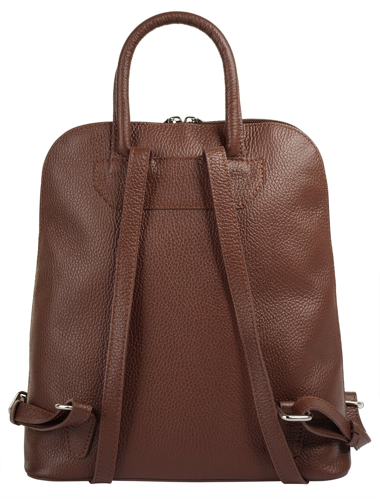Cluty Cityrucksack, echt Leder, Made in Italy