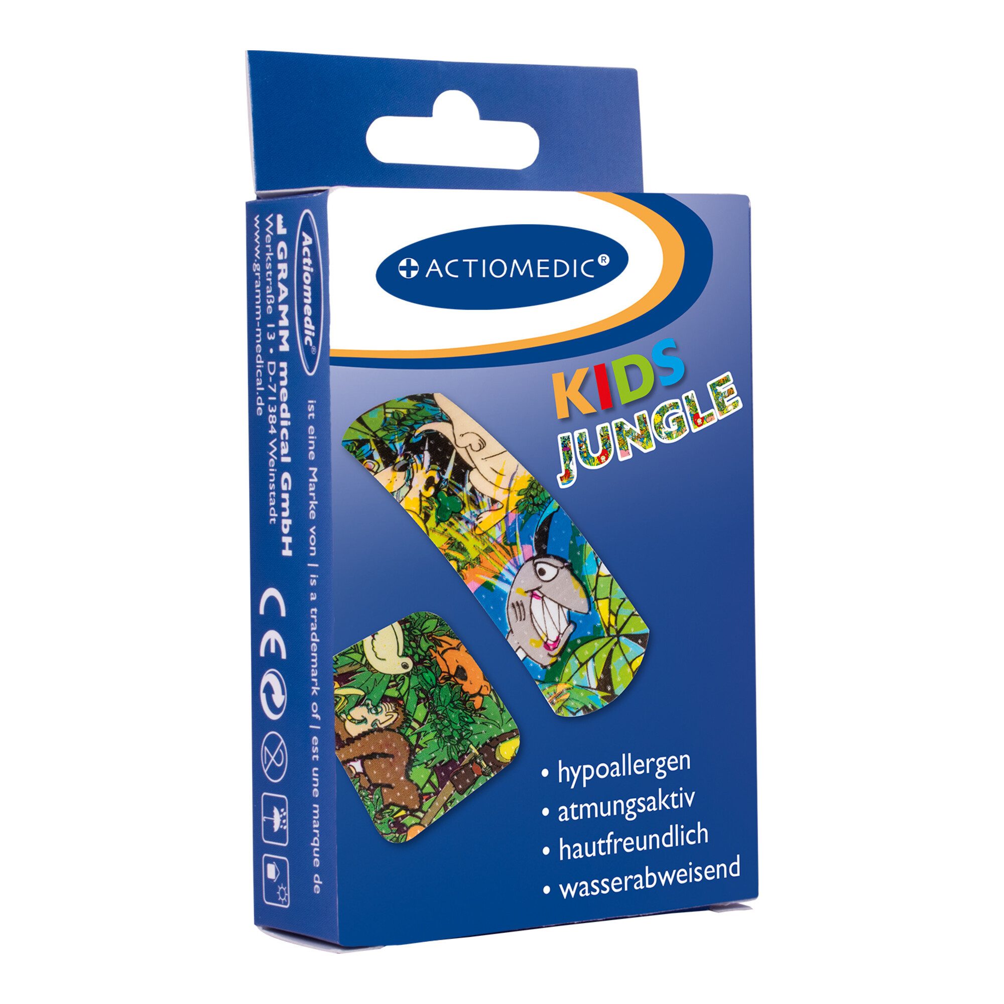 GRAMM medical Pflasterspender Gramm Medical Actiomedic® AQUATIC Kinderpflaster, 30-teilig