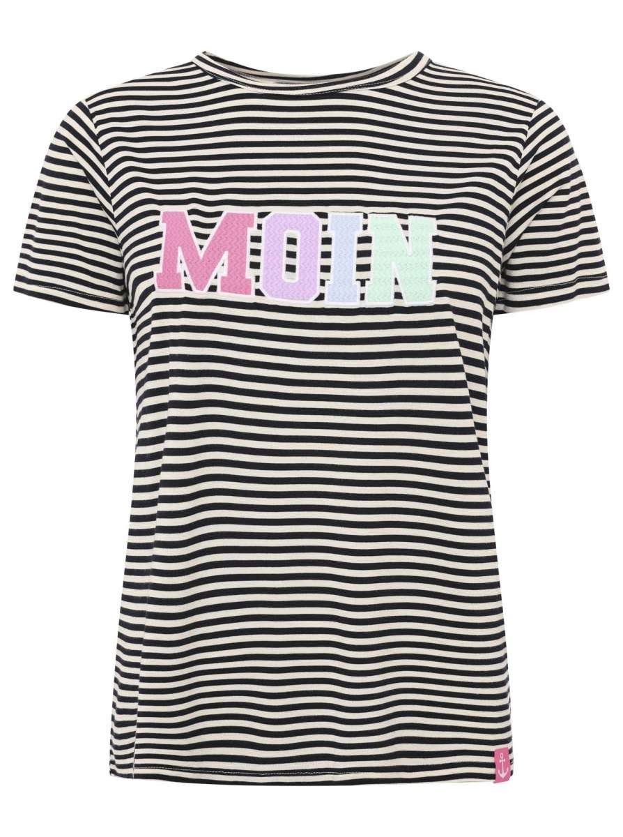 Zwillingsherz T-Shirt Streifen "Anker Moin"