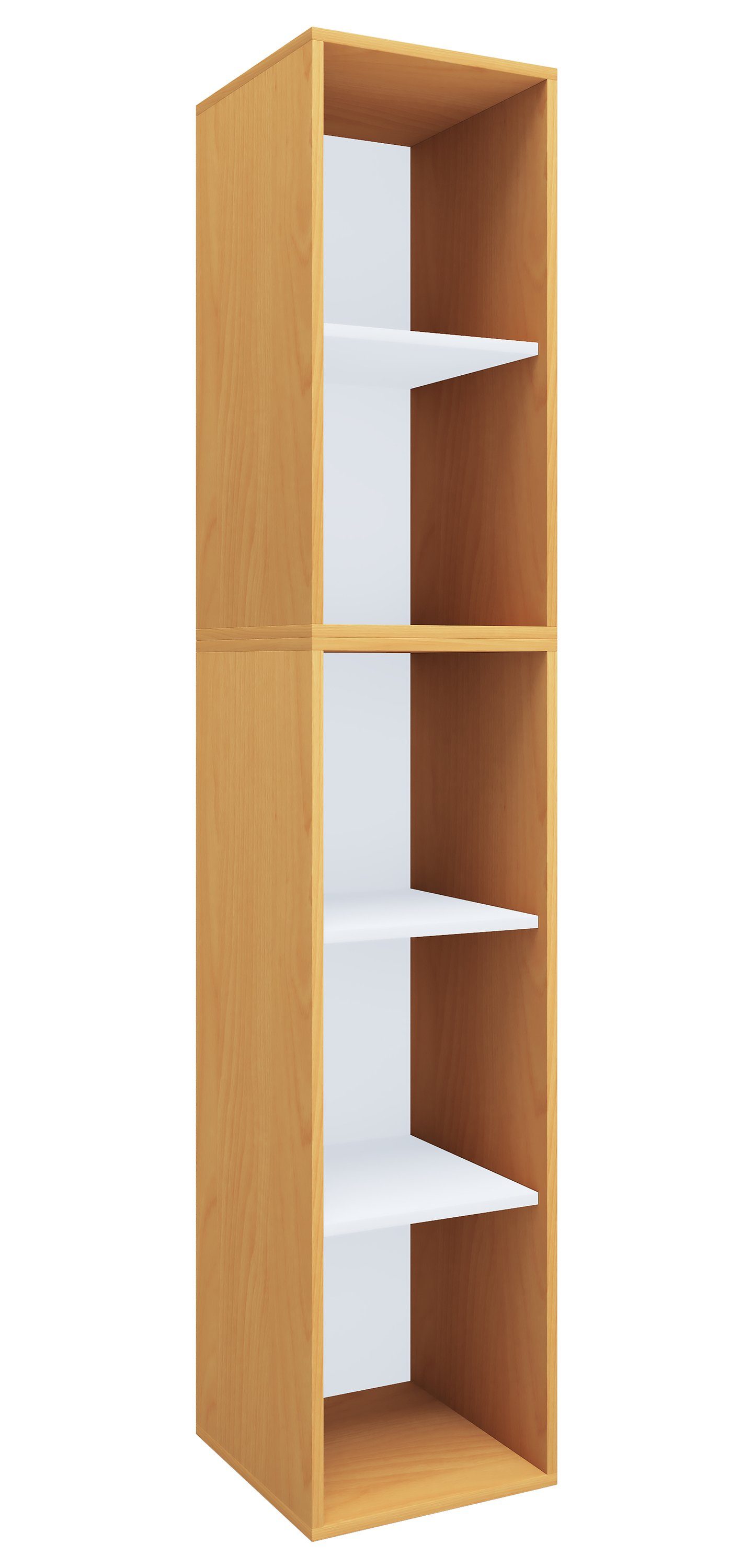 VCM Standregal Lona B. 35 x T. 37 x H. 183 cm, Offener Stauraum für Ordner, Akten und Bücher, 5 Fächer, Holzwerkstoff – Bild 2 von 4