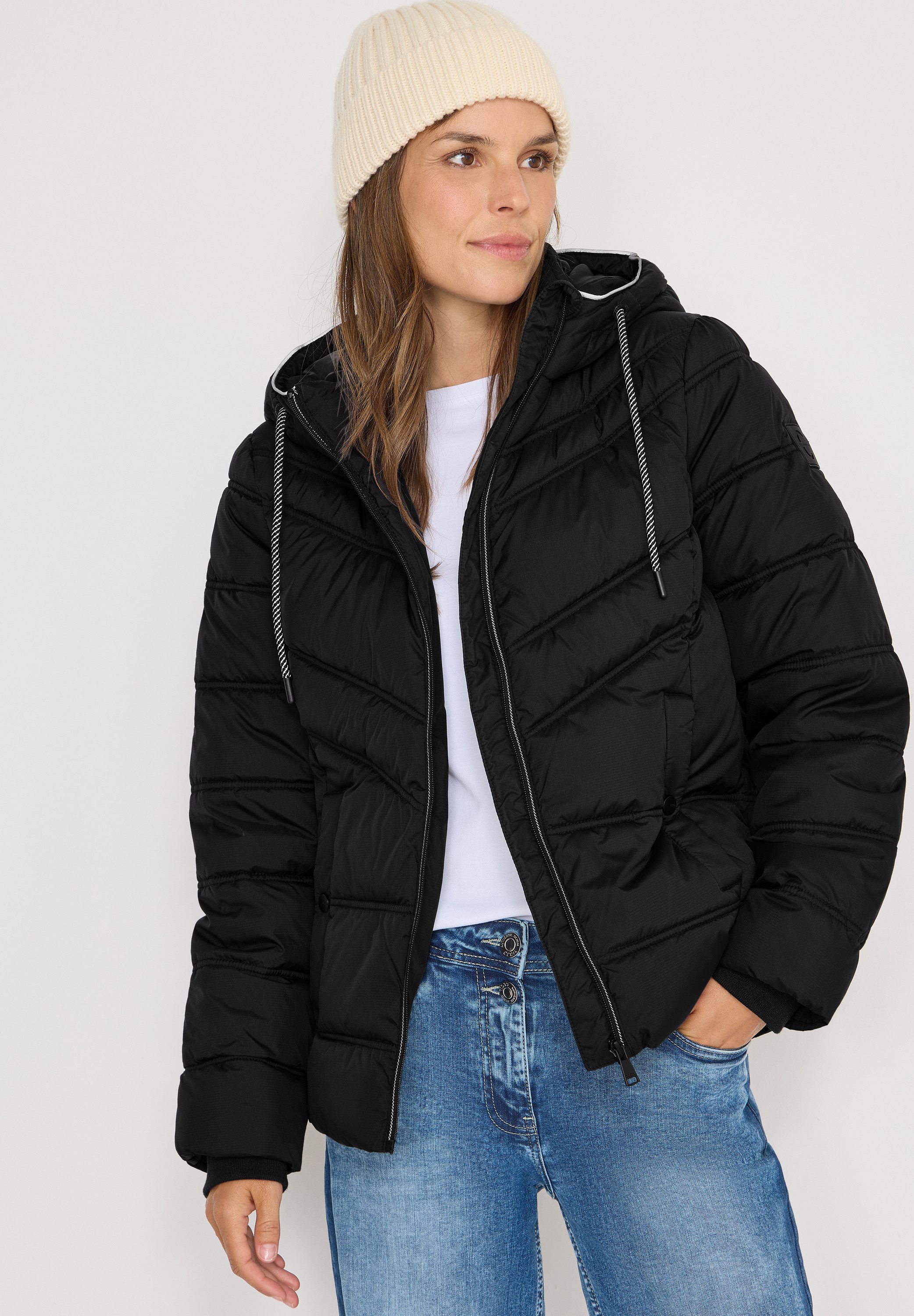 CECIL Steppjacke mit Kapuze