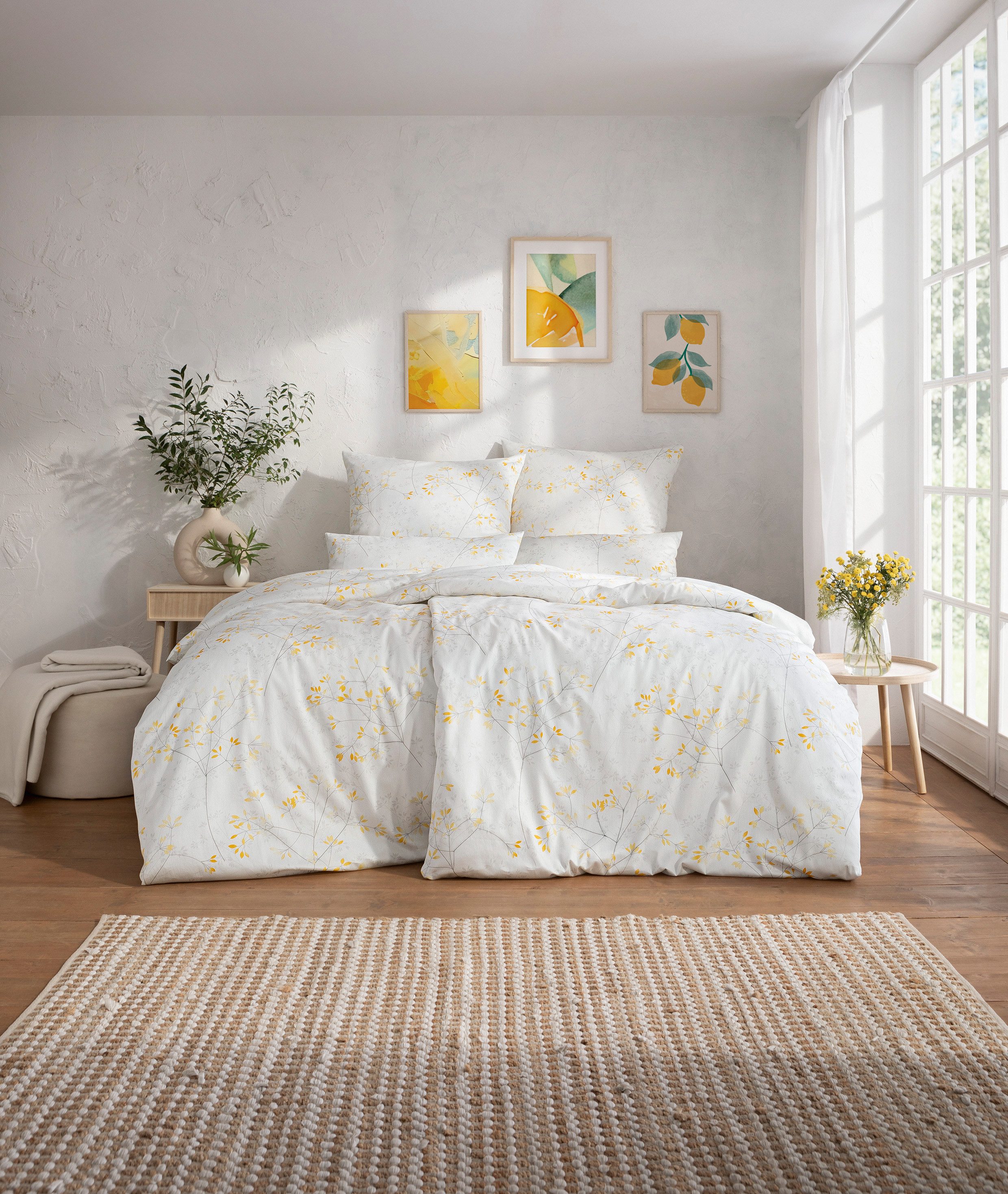 Estella Bettwäsche Mako Satin Svenja 155x220+Kissen günstig online kaufen