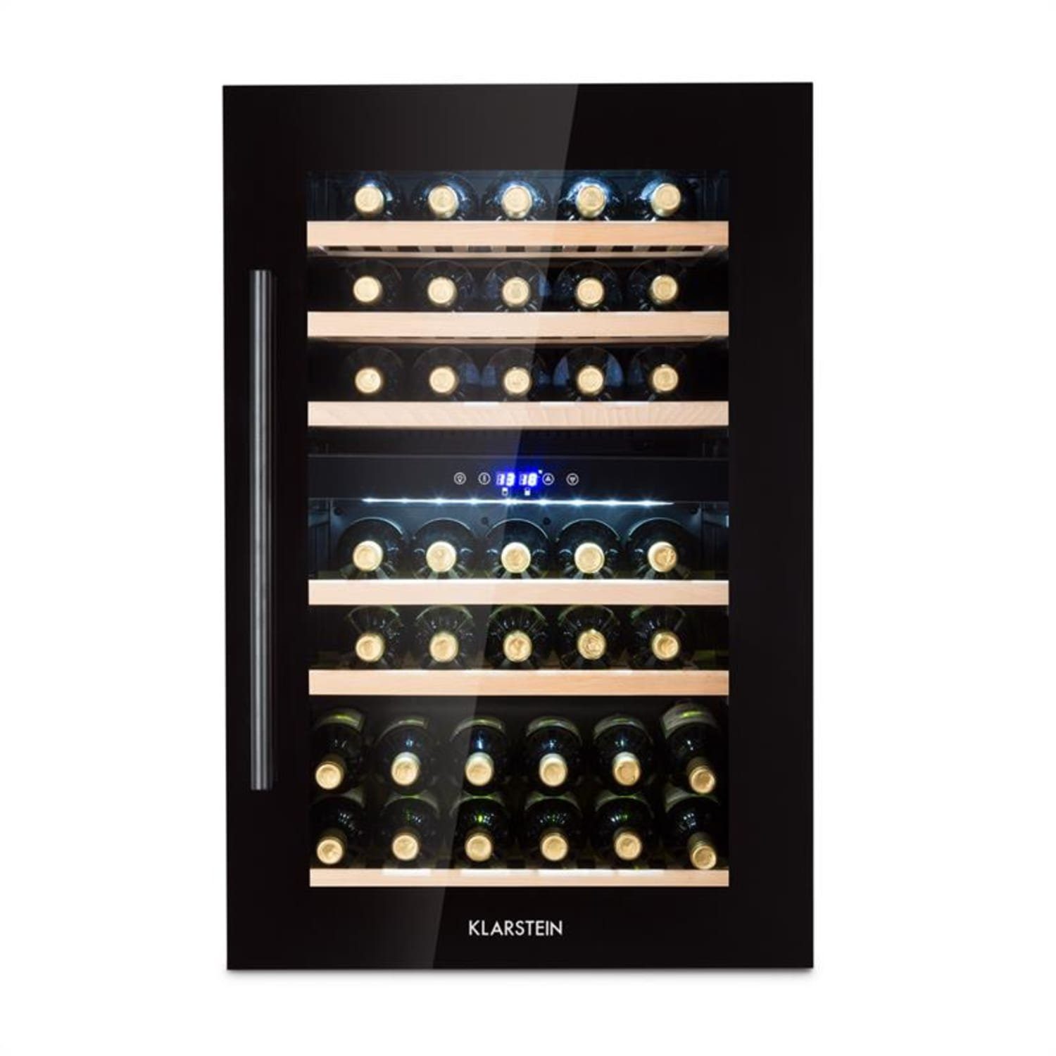 Klarstein Weinkühlschrank Vinsider 35D Einbau-Weinkühlschrank 128 Liter 41  Weinflaschen 2 Zonen, für 41 Standardflaschen á 0,75l online kaufen | OTTO