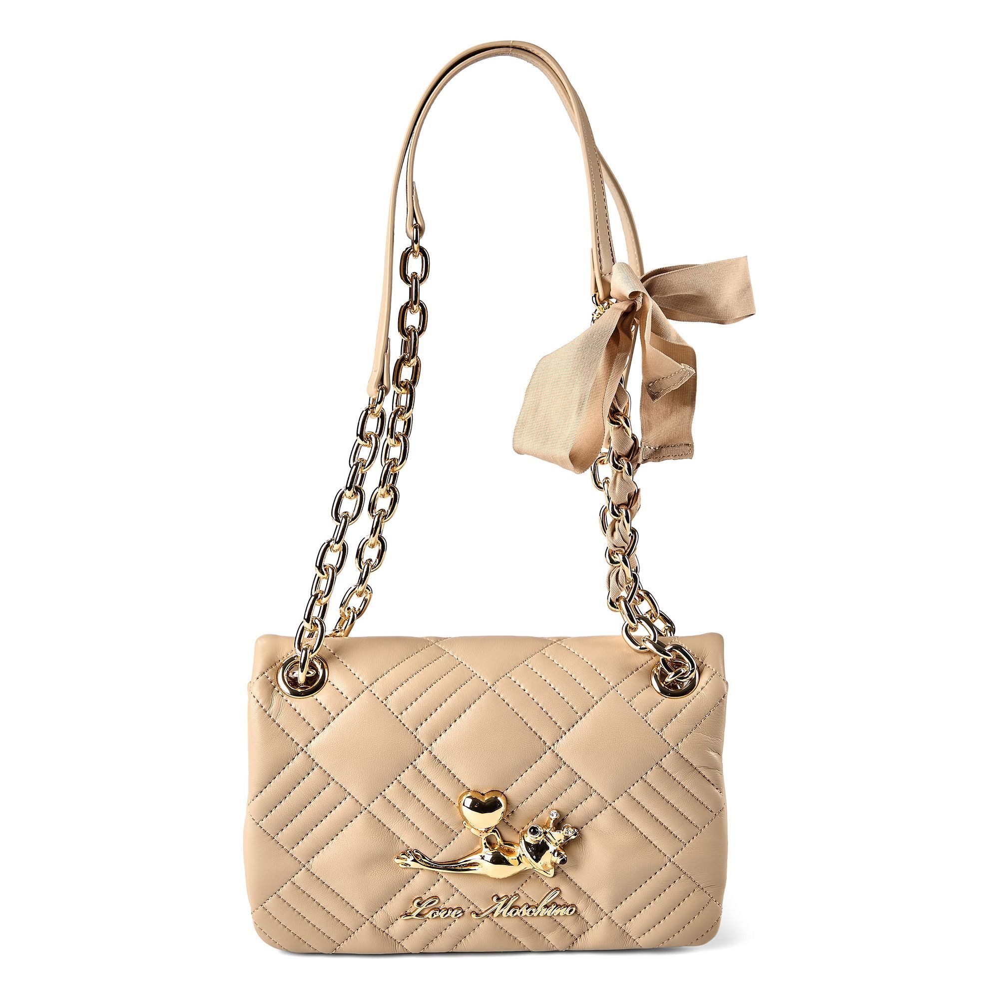 LOVE MOSCHINO Schultertasche Frog Bag, Polyurethan