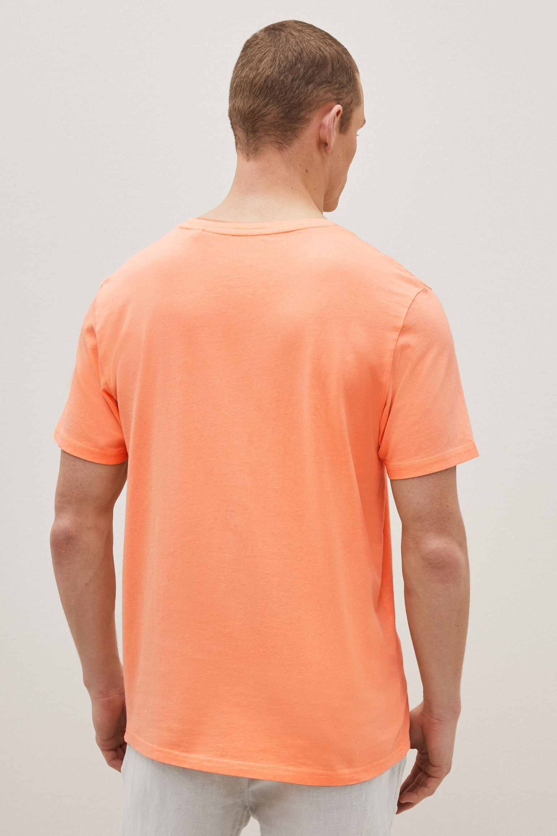 mit Next Rundhalsausschnitt T-Shirt Orange Essential (1-tlg) T-Shirt