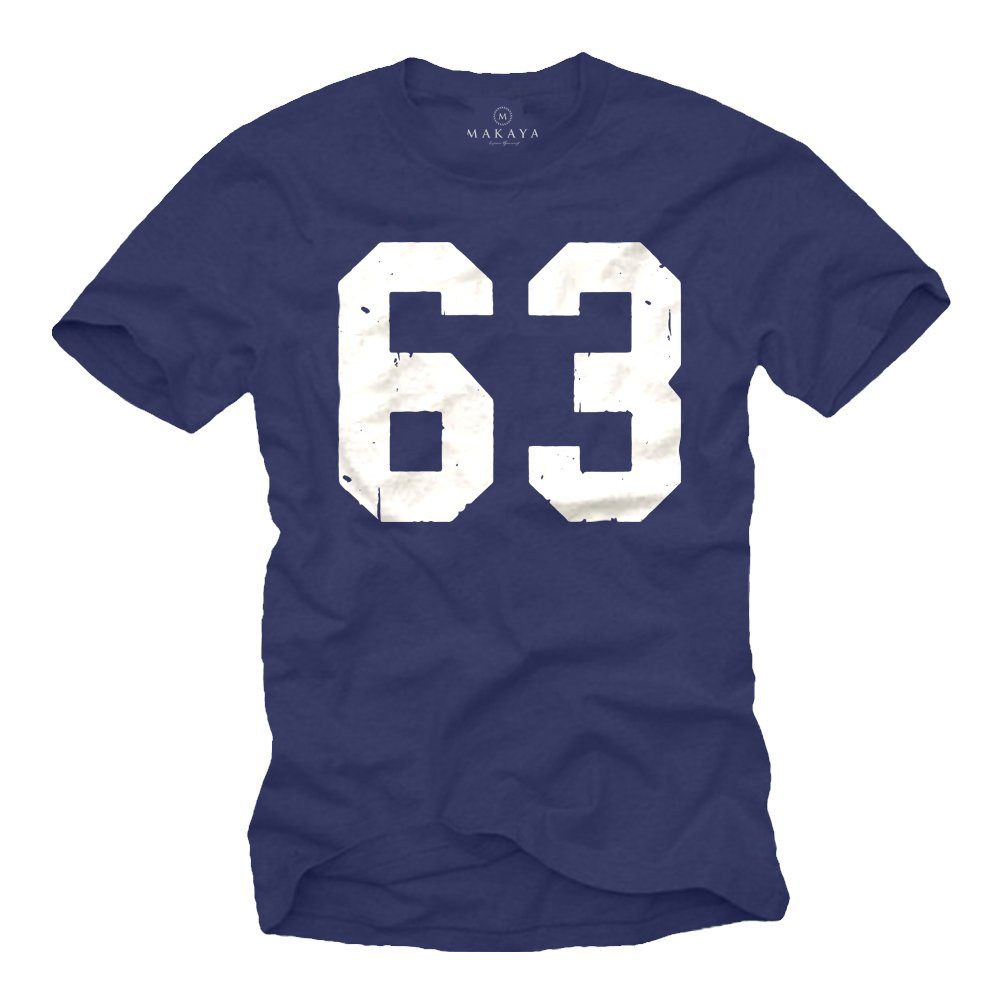 MAKAYA Print-Shirt Herren Mücke 63 Zahl günstig online kaufen