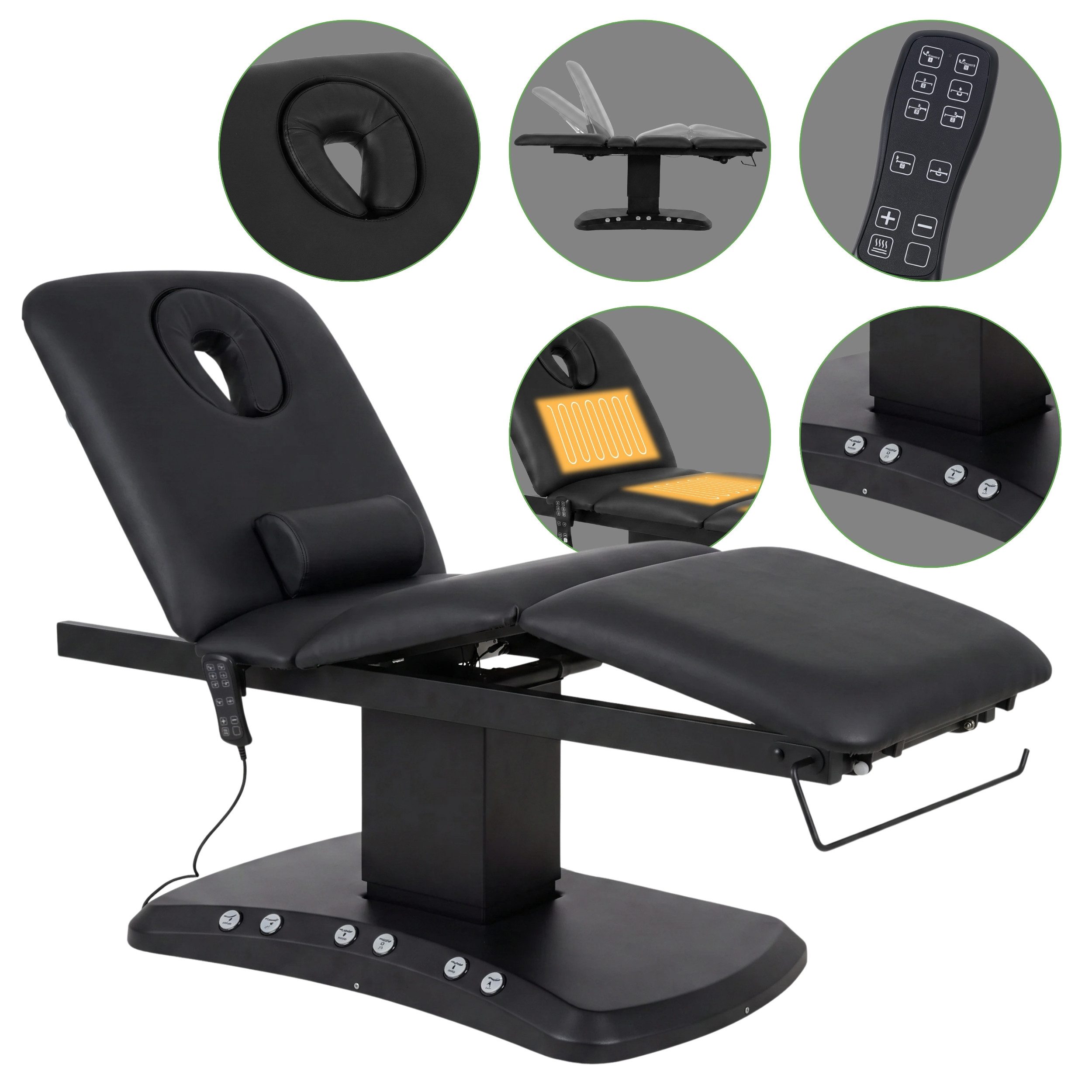 Habys Massageliege Serenity ERGO 4 mit Heizung elektrische Kosmetikliege Behandlungsliege