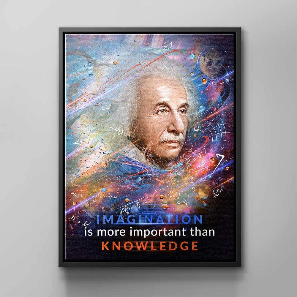 weißer von & Leinwandbild, Rahmen Motivation DOTCOMCANVAS® Wandbild pure Lebensenergie für