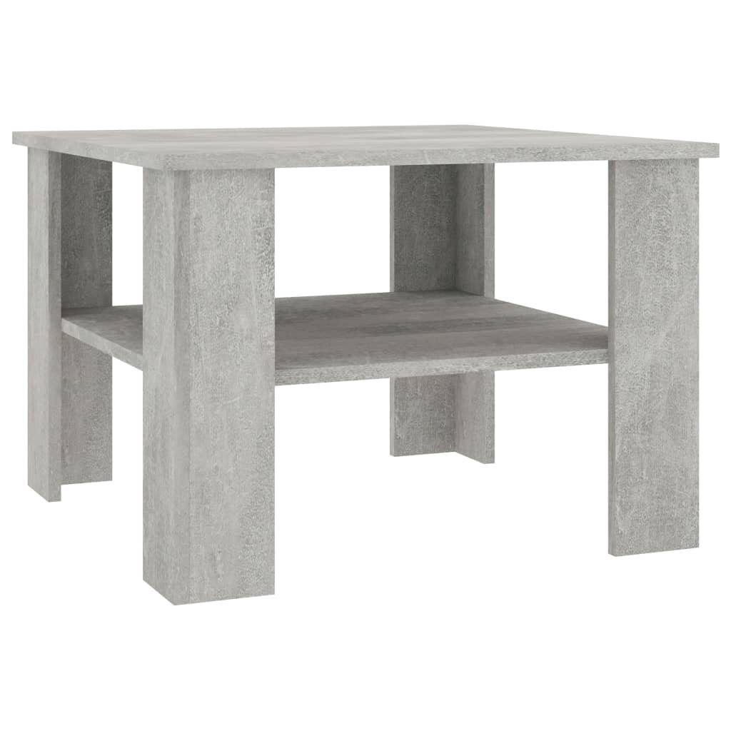 furnicato Couchtisch Betongrau 60x60x42 cm Holzwerkstoff (1-St)