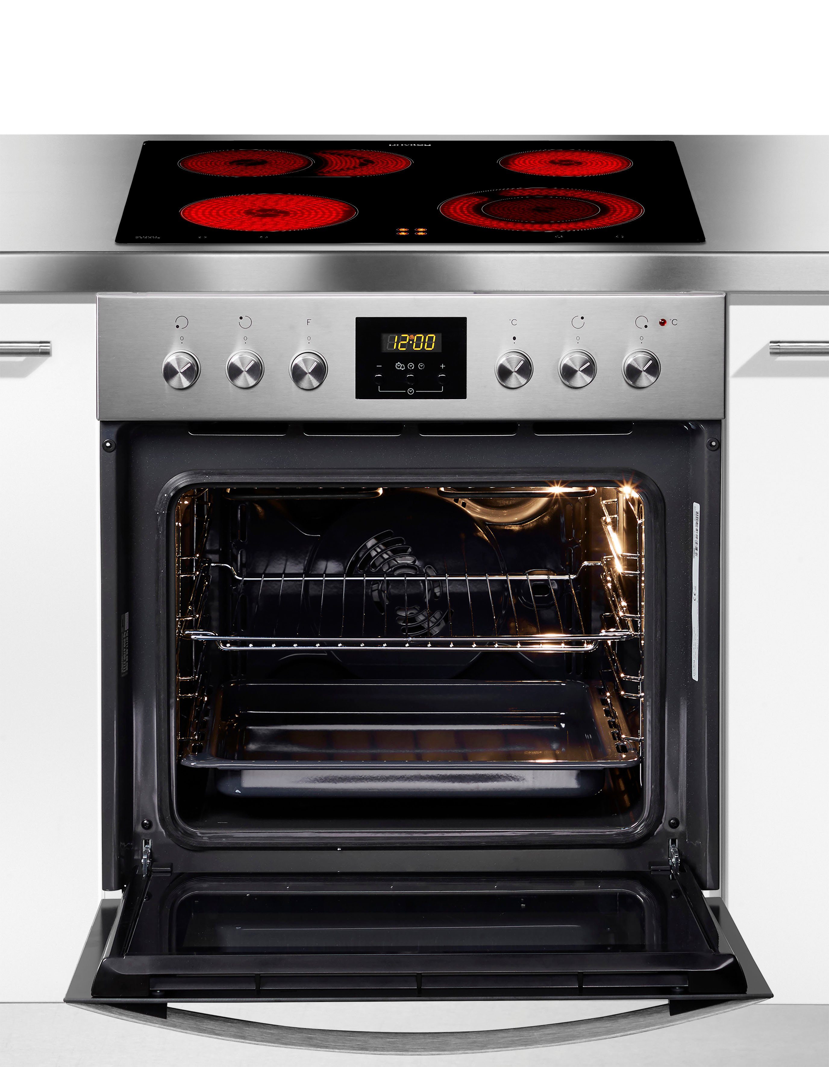 Privileg Elektro-Herd-Set SET PV900 IN, Hydrolyse, mit Restwärmeanzeige