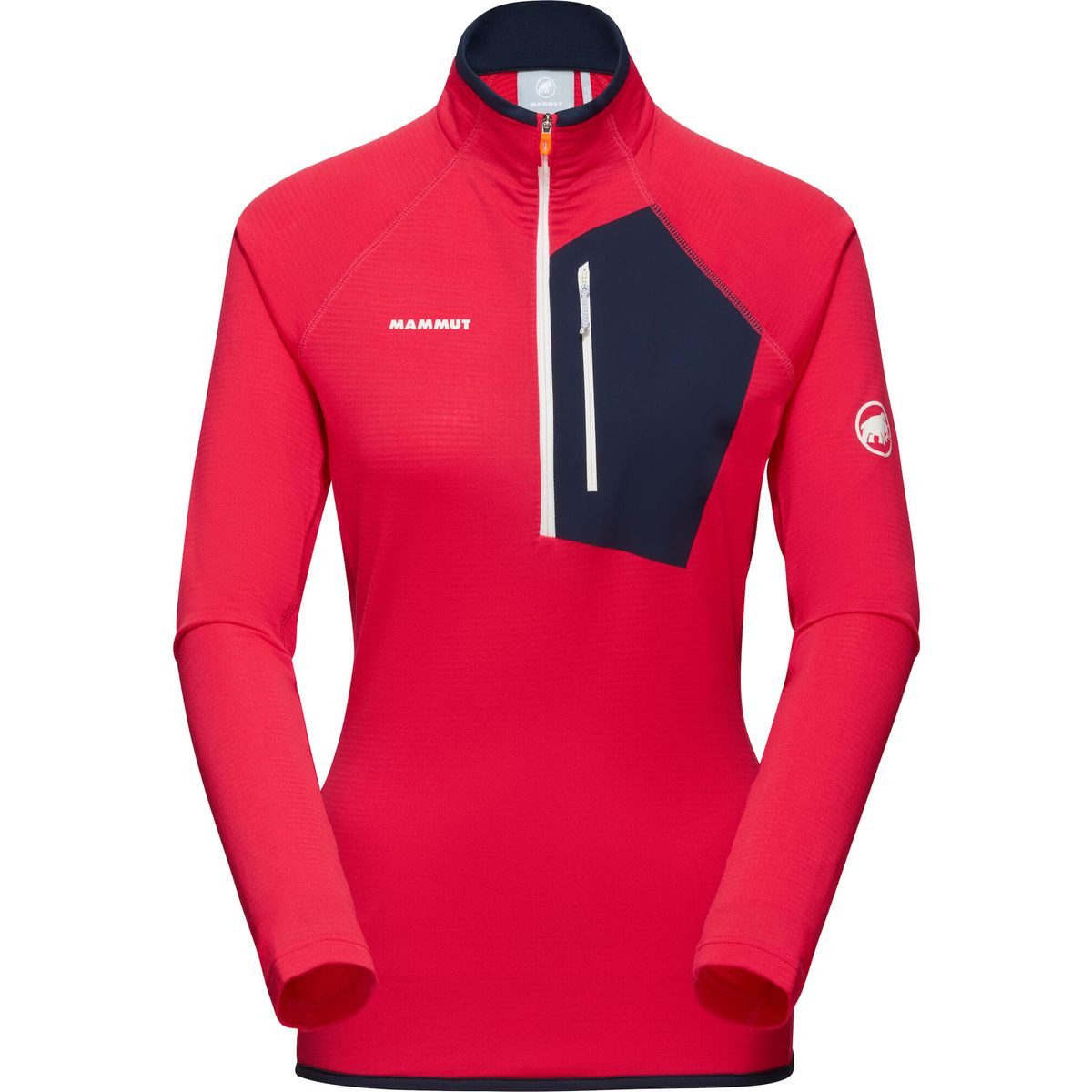 Mammut Fleecejacke Aenergy Light ML Half Zip Pull Women Ultraleichter Midlayer für Damen, ideal als Baselayer mit optimaler