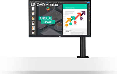 LG 27QN880 LED-Monitor (68,47 cm/27 ", 2560 x 1440 px, QHD, 5 ms Reaktionszeit, 75 Hz, IPS)