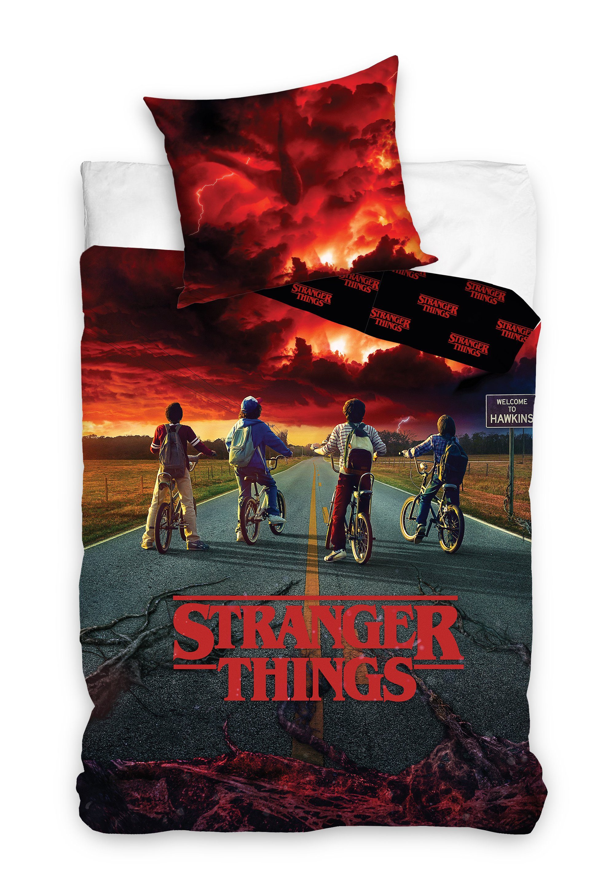 Bettwäsche Stranger Things Постільна білизна 160 x 200 cm, Stranger things