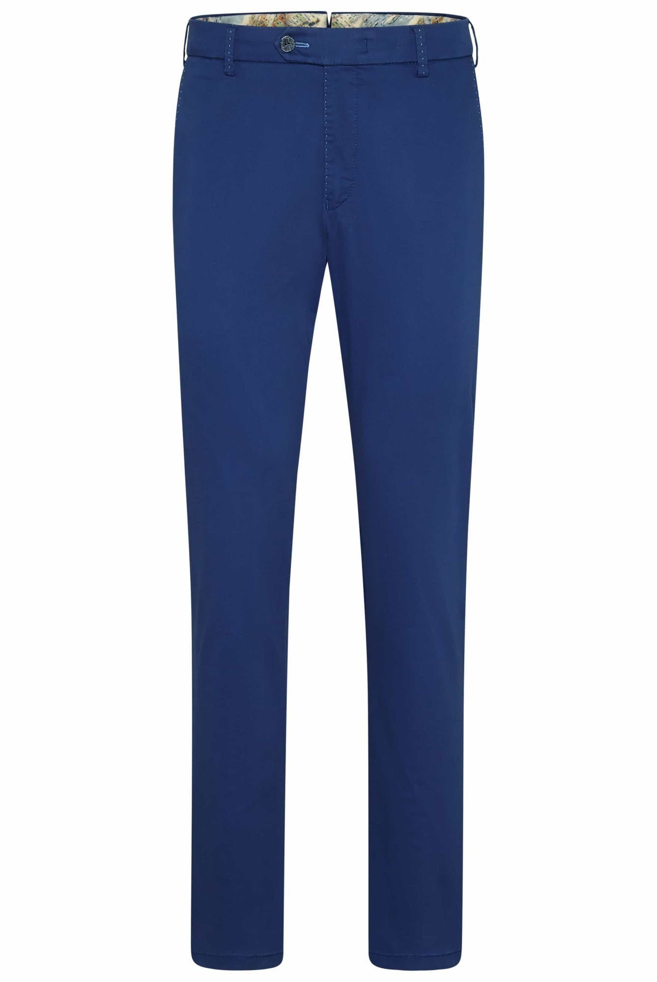 MMX Chinohose Lupus blau Pima Satin