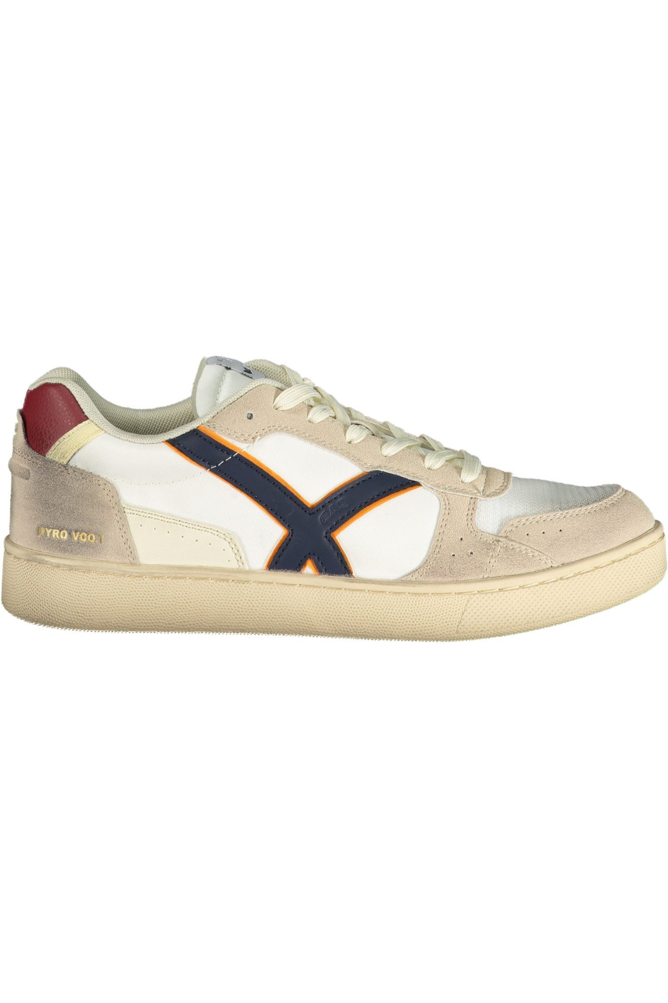 GAS Sneaker Weißer Herrensportschuh mit Farbdetails &