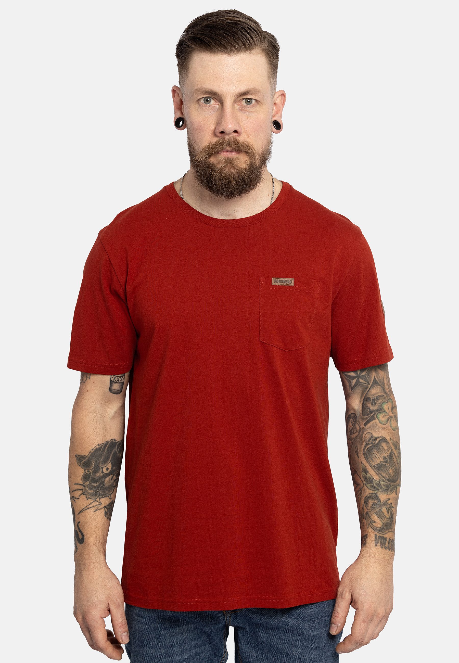 FORSBERG T-Shirt mit Brusttasche