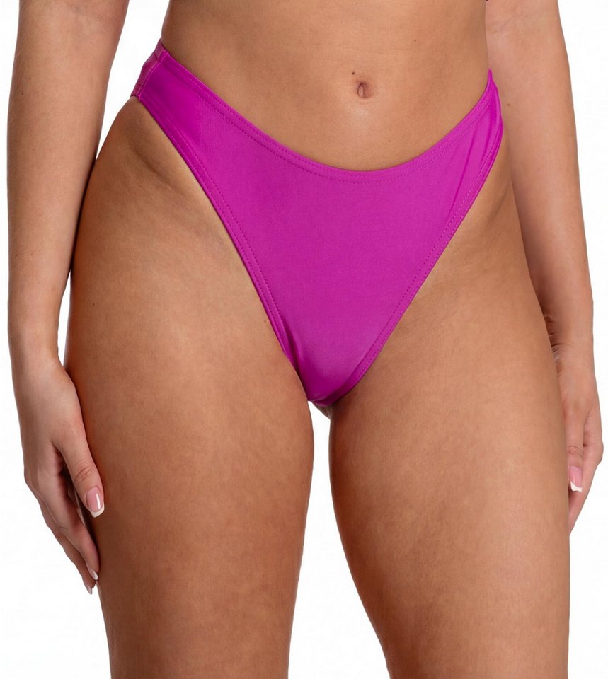 Aquarti Bikini-Hose Tanga Thong Bottom Hohe Taille