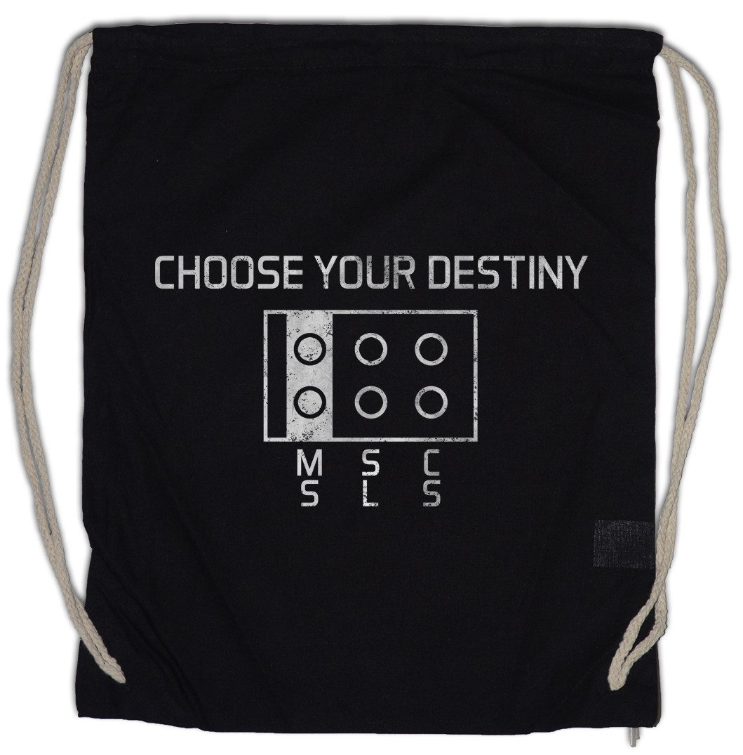 Turnbeutel Choose Your Destiny Turnbeutel Plug Nerd Geek MSC SLS Computer