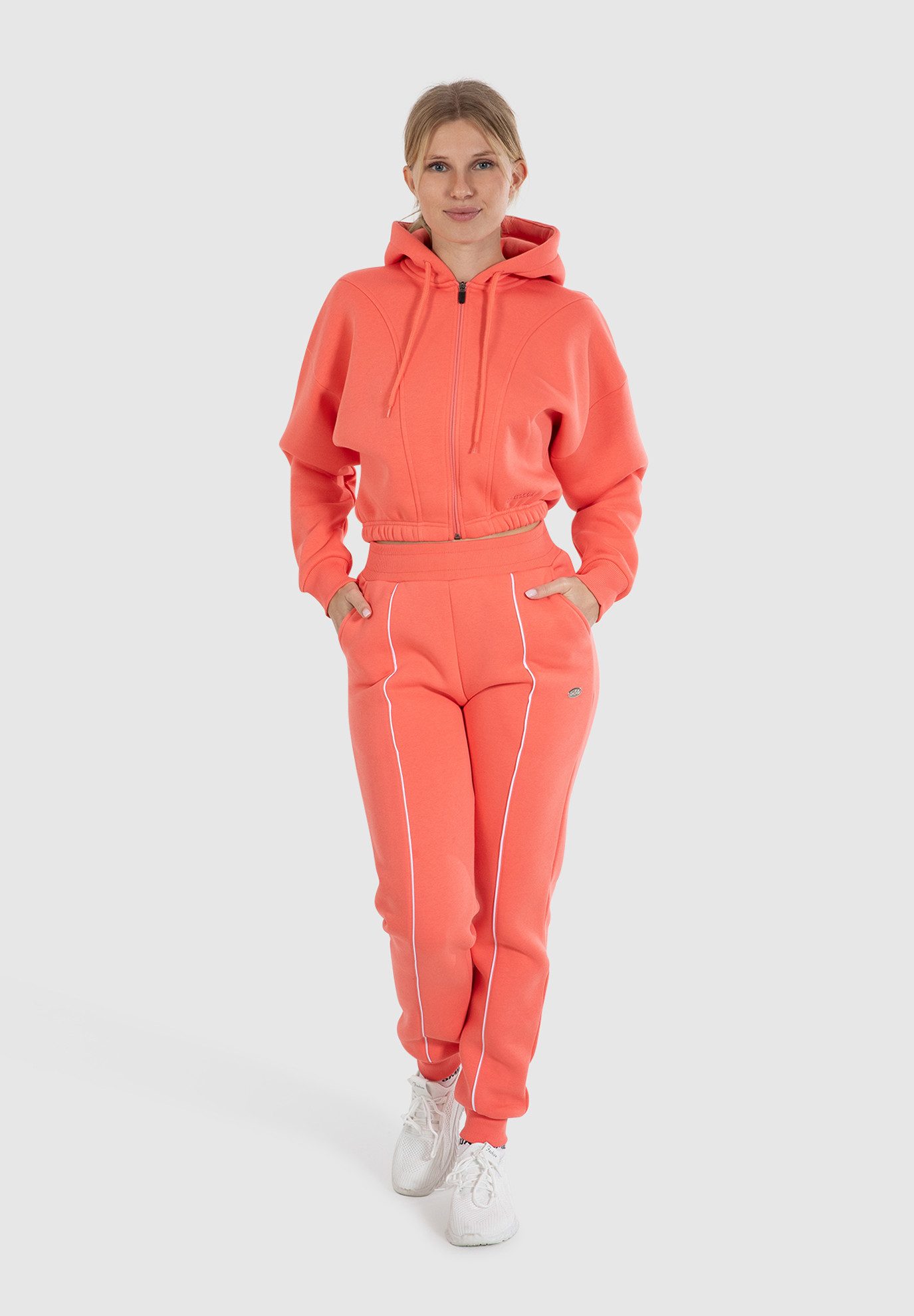 Smilodox Kapuzensweatjacke Elma, Oversize Fit Kapuzen Zip Pullover mit Ton- günstig online kaufen