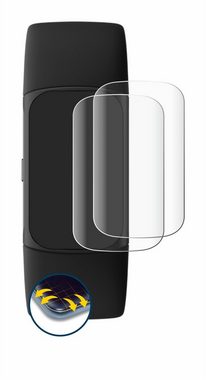 BROTECT Full-Screen Schutzfolie für Fitbit Charge 6, Displayschutzfolie, 2 Stück, 3D Curved klar