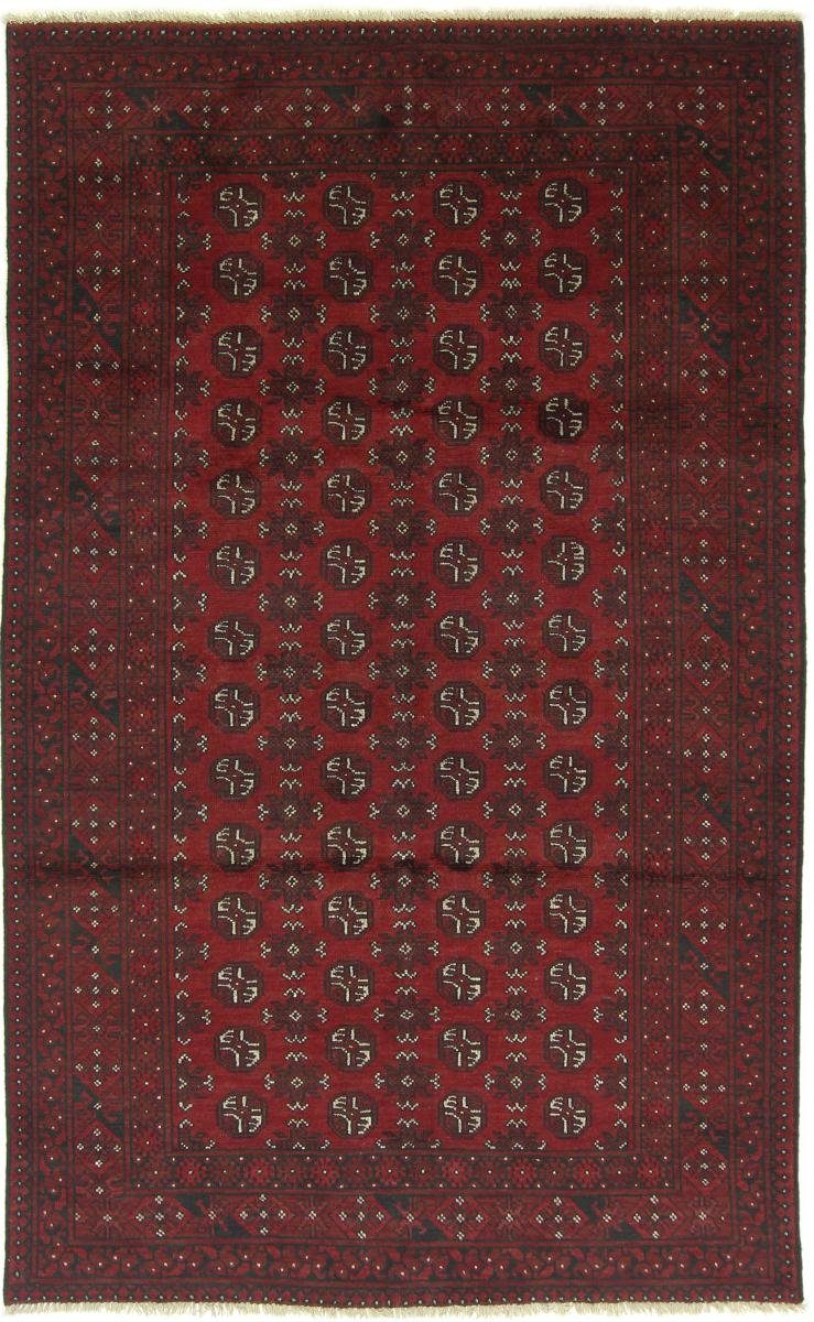 Orientteppich Afghan Akhche 157x253 Handgeknüpfter Orientteppich, Nain Trading, rechteckig, Höhe: 6 mm