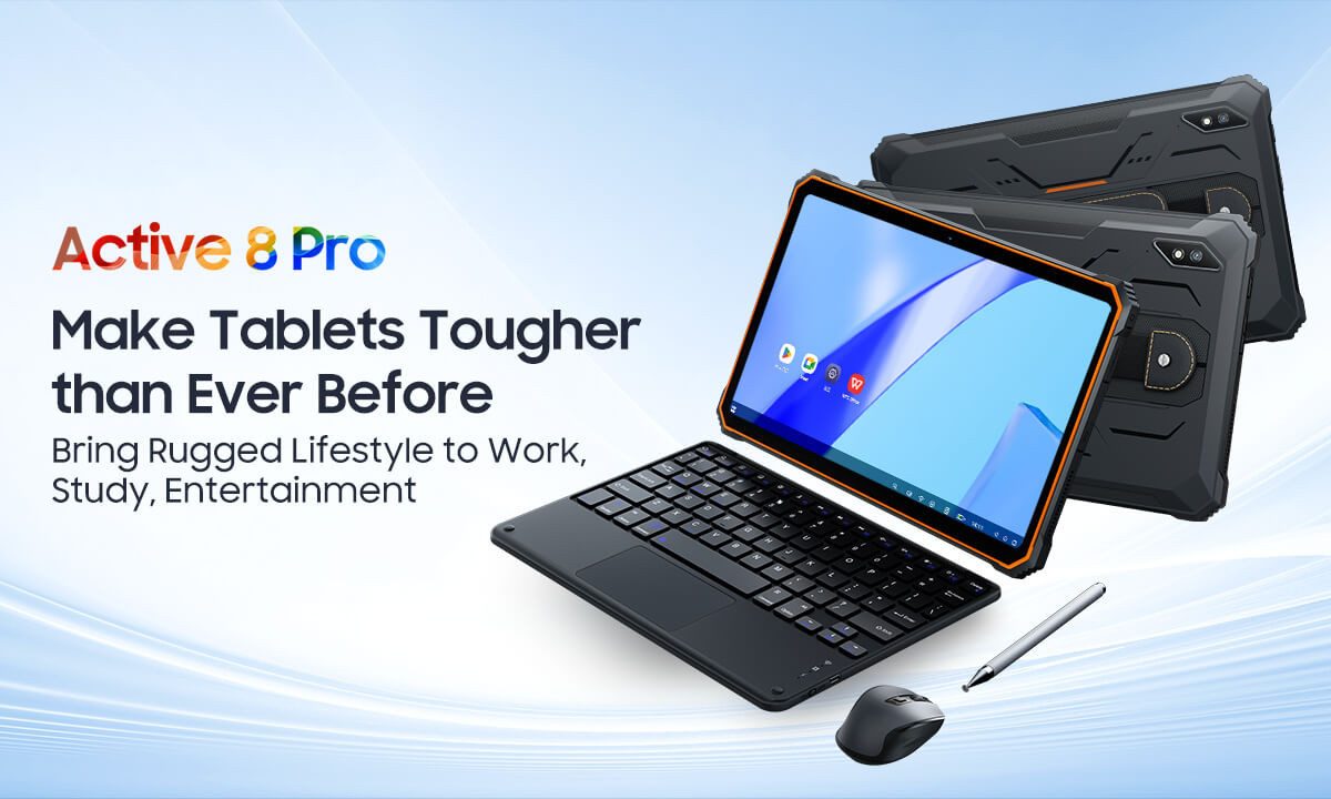 blackview Active 8 Pro Rugged Tablet 10,36" 16GB RAM 256GB ROM 48MP Kamera Tablet (10,36", 256 GB, Android, 5G, Rugged Tablet, IP68/IP69K, MIL-STD-810H, 22.000 mAh, Dual-SIM, NFC)
