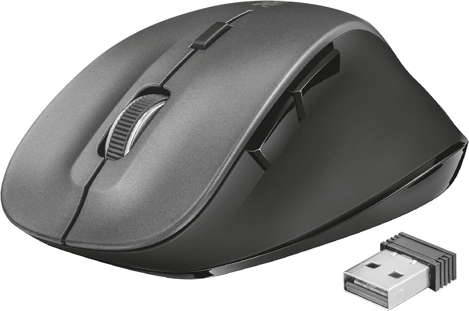 Ravan Kabellose Wireless Comfort Mouse 6 Tasten Funkmaus Schwarz Maus