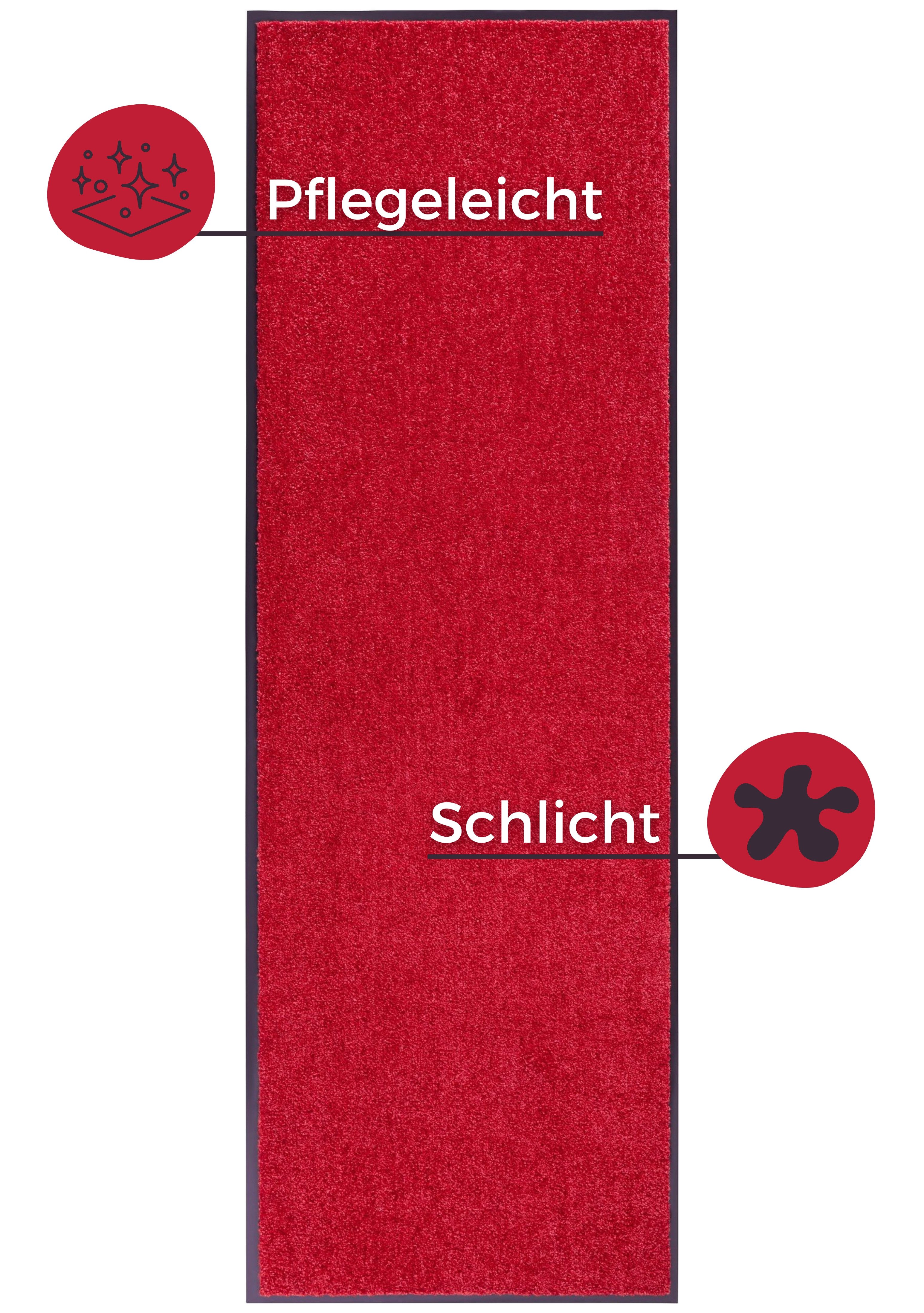 HANSE Home Fußmatte Wash & Clean, rechteckig, Höhe: 7 mm, Schmutzfangmatte, Türmatte, In- und Outdoor, Teppich, Läufer, waschbar – Bild 4 von 5