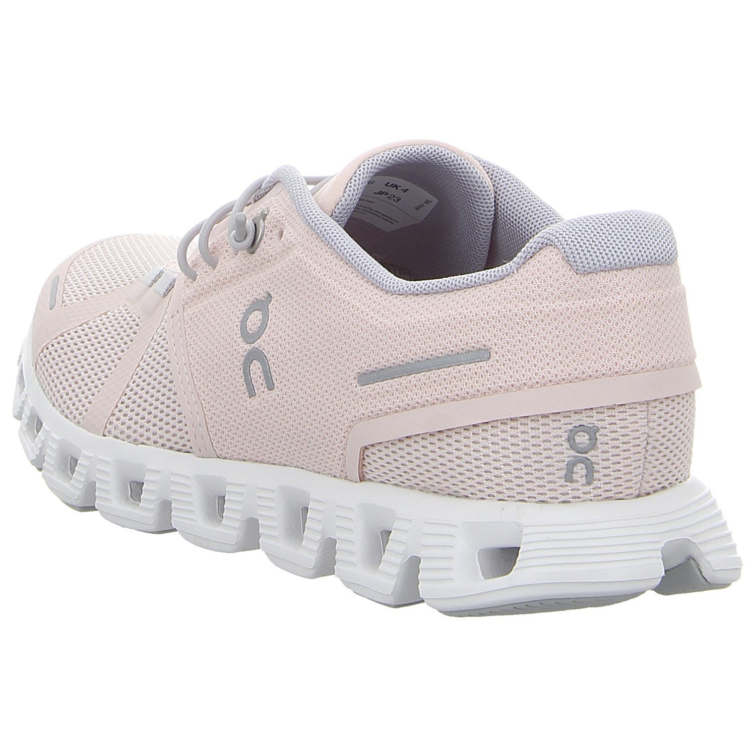 ON 5 rosa-weiß RUNNING Cloud Sneaker
