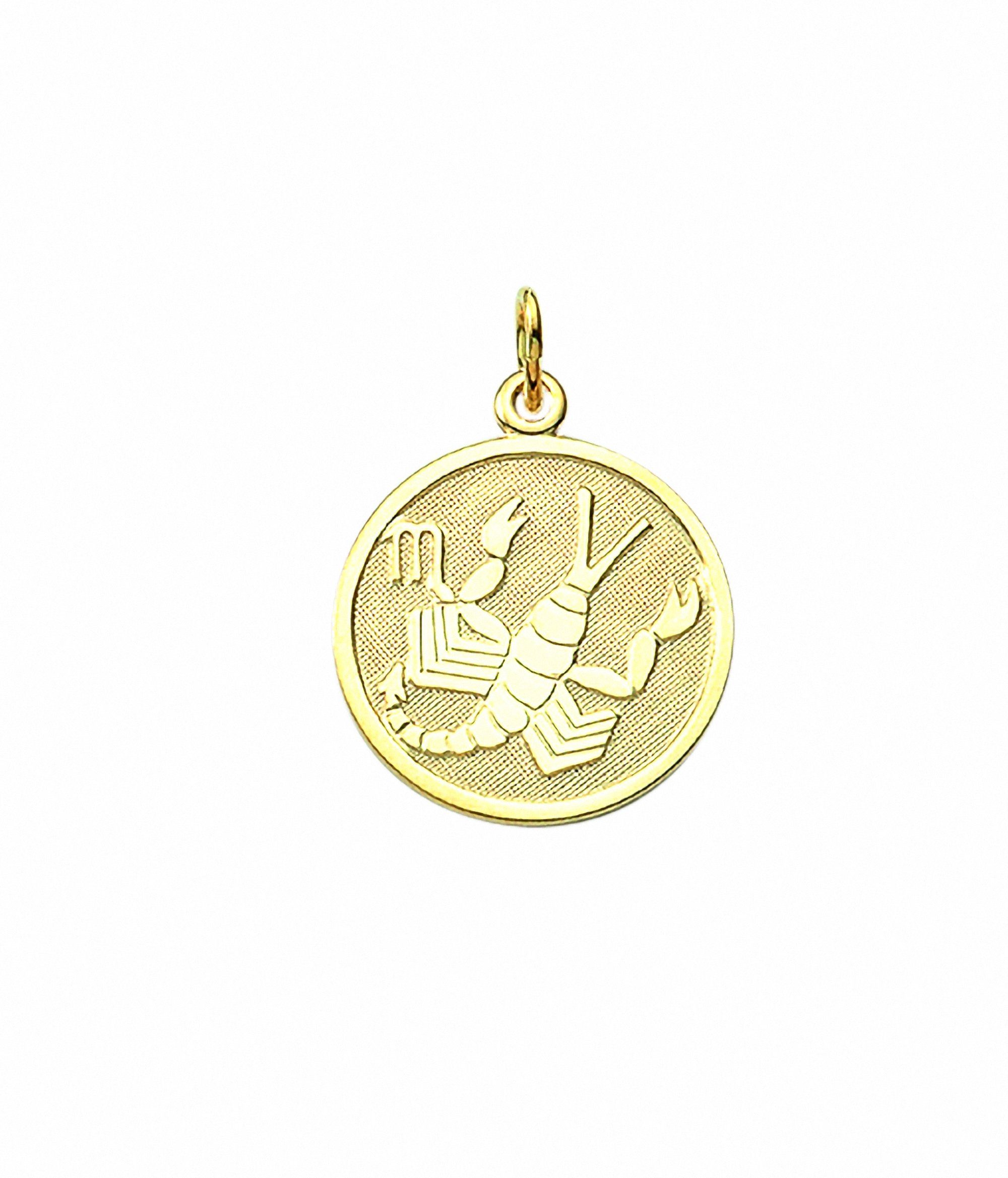 Gold Sternzeichen Skorpion mit Set Silber Adelia´s Halskette, 45 cm Halskette 16 Kette 925 Anhänger - Anhänger mm, Schmuckset vergoldeter 333 Inkl. Ø mit verstellbarer