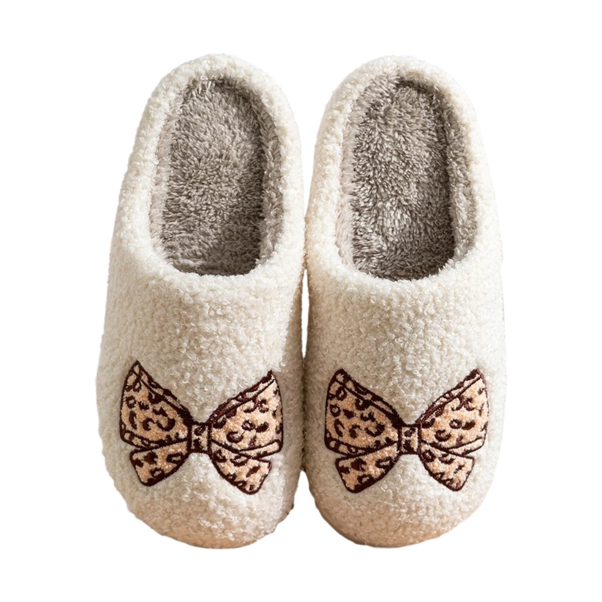 NEXORA Kuschelige Damen-Hausschuhe mit Schleife – Weich, Warm & Bequem Plüsch Hausschuhe kuschelige Slipper Damen mit Schleife