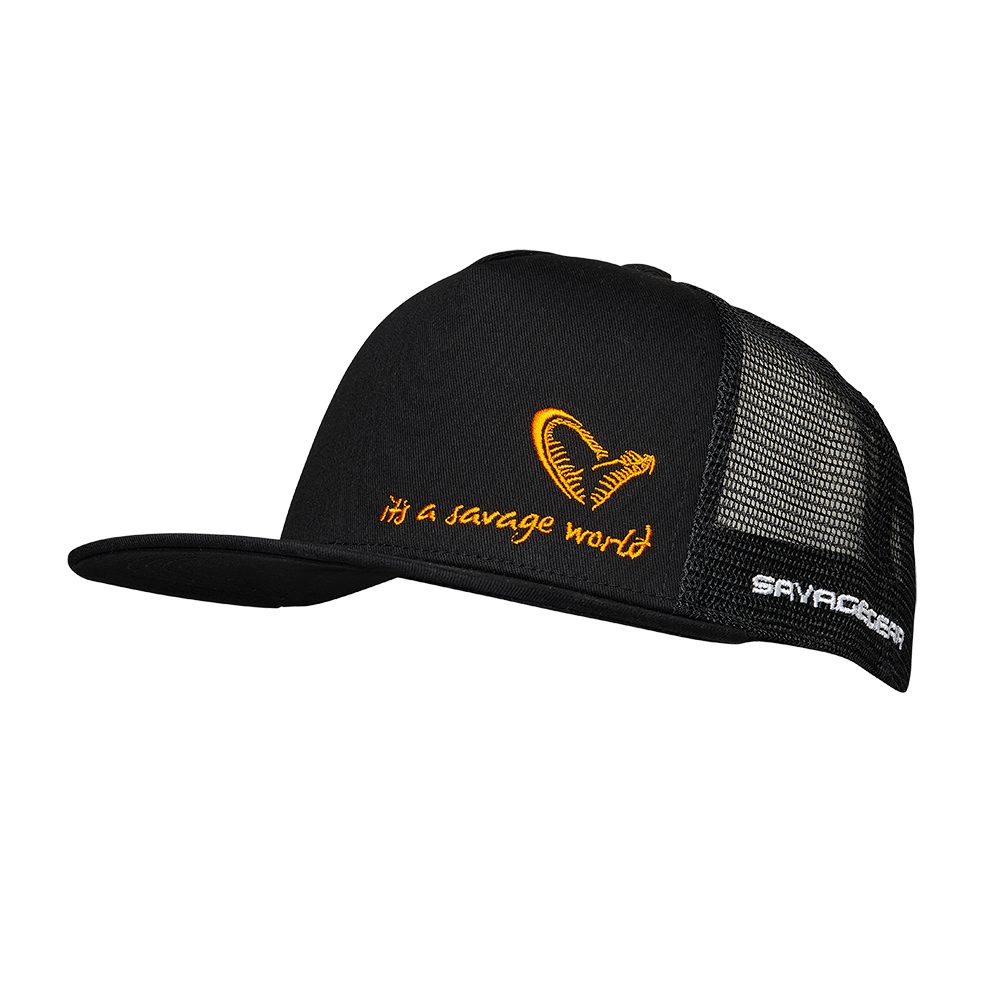 Anglerkappe Cap Trucker Cap Cap durch All Gear Black Onesize Mütze Hinten verstellbar Savage Sieben-Loch-Schnappverschluss Trucker Black/Kaviar