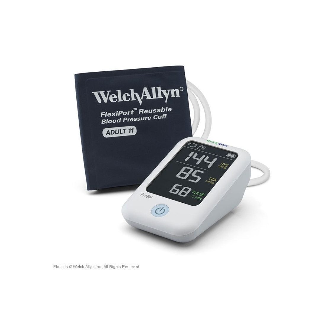 DocMed Oberarm-Blutdruckmessgerät ProBP 2000 digital mit 1-Schlauch FlexiPort-Manschette, Komplett-Set, einfache Anwendung, ideal für mobilen und stationären Einsatz