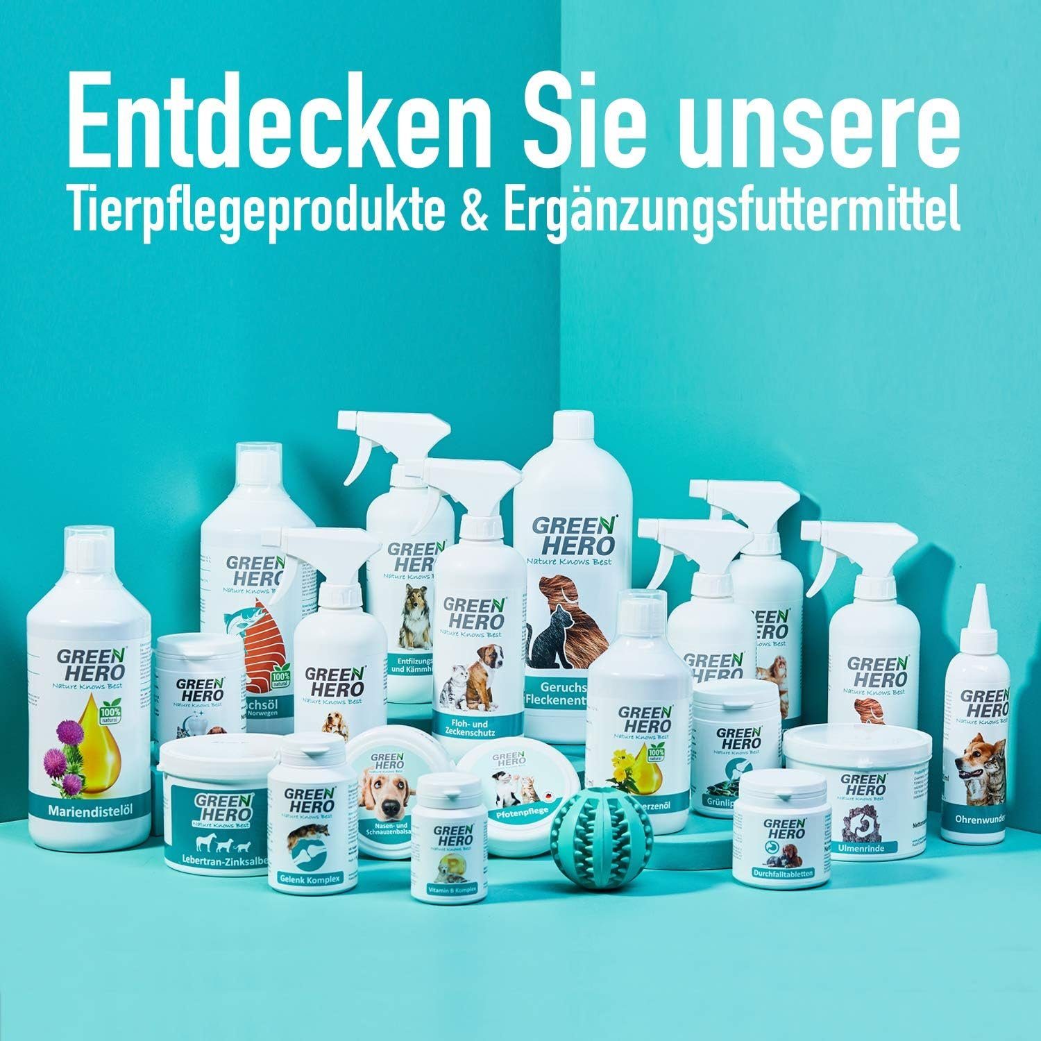 Pferde, Reinigung Trockenshampoo-Spray 500 ml, für Tiershampoo zur Pferdetrockenshampoo GreenHero natürliches