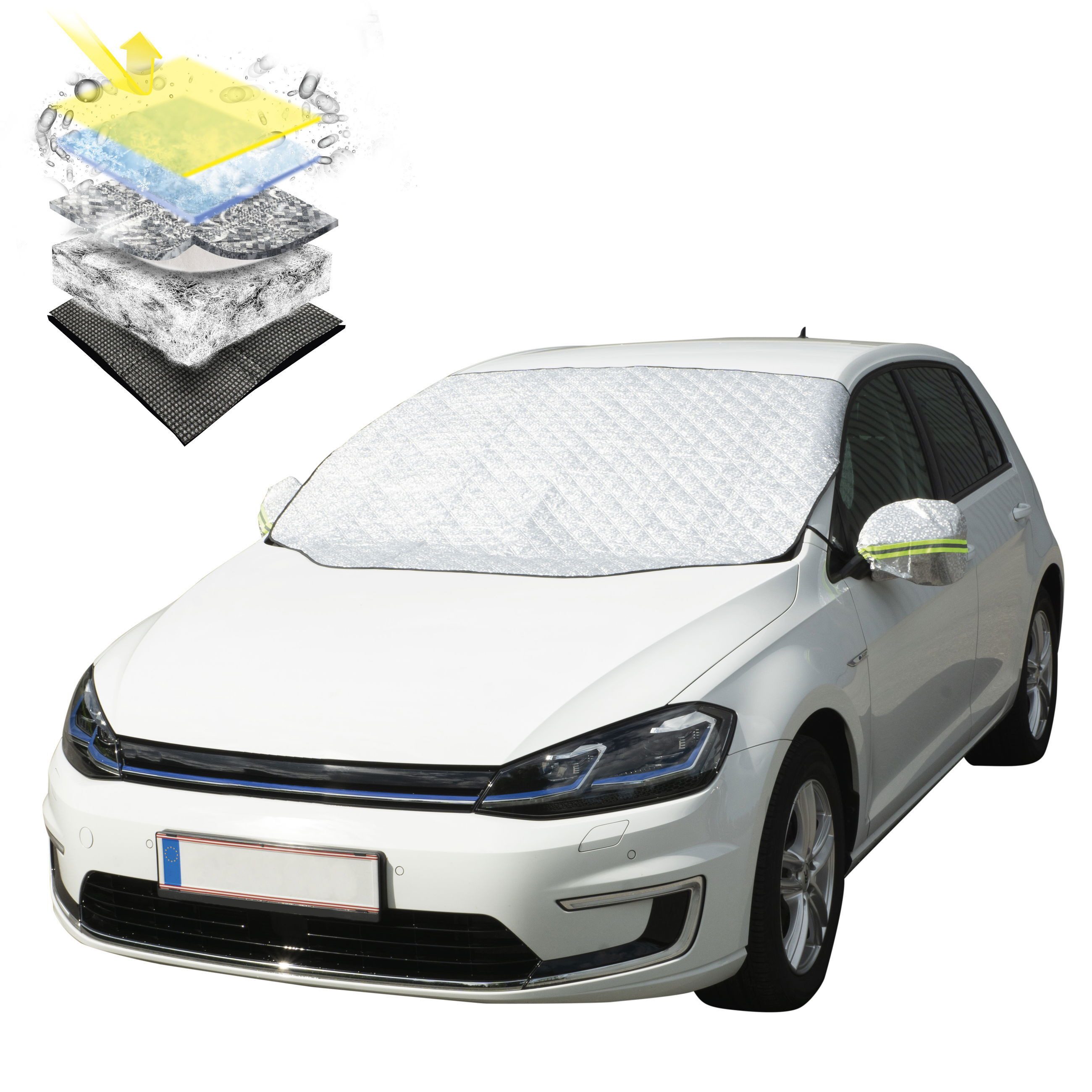 WALSER Autosonnenschutz Thermoscheibenschutz, (1-St., 1 Stück)