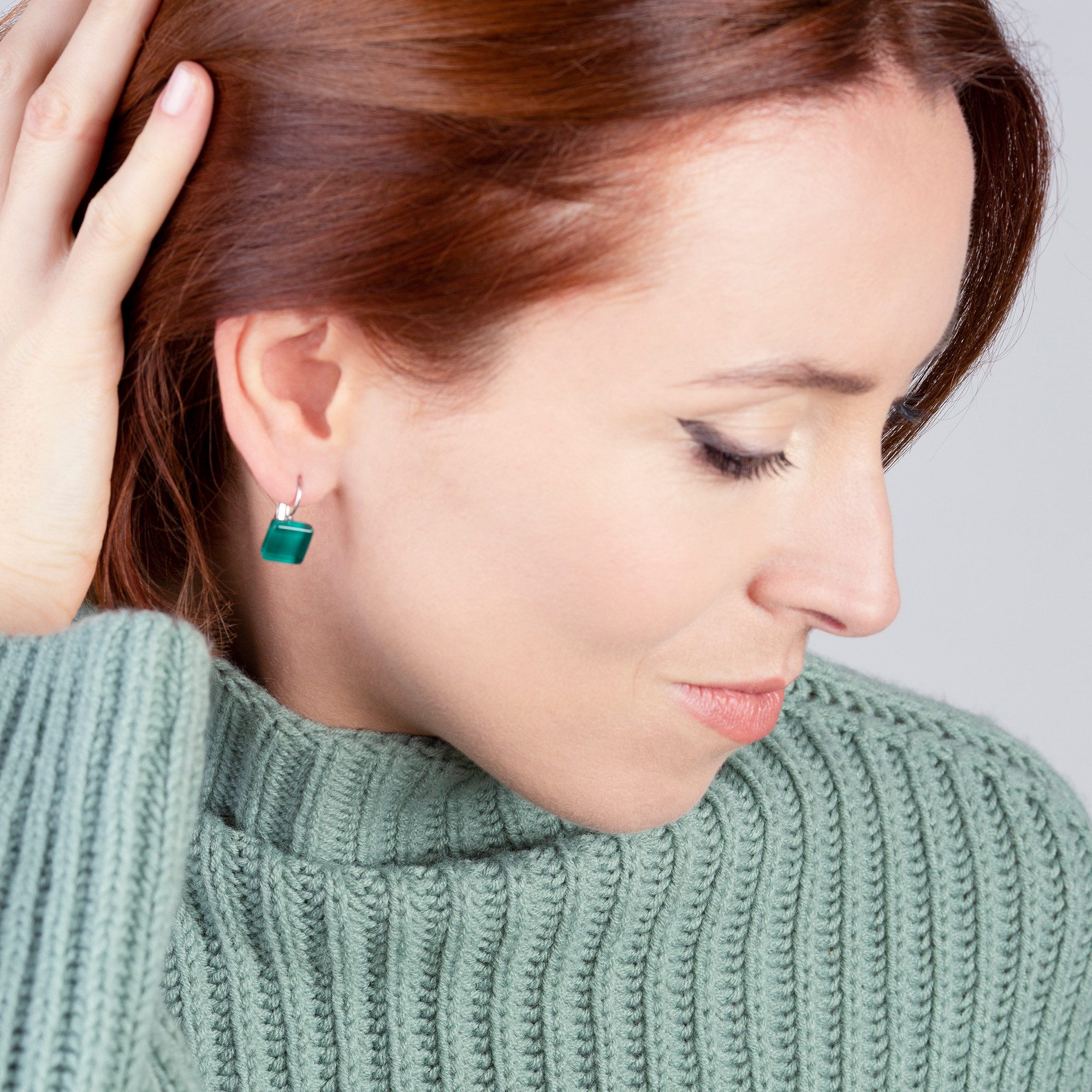 ALEXASCHA Paar Ohrhänger Geometrische Ohrringe Edelstahl • Kurze Hängeohrri günstig online kaufen