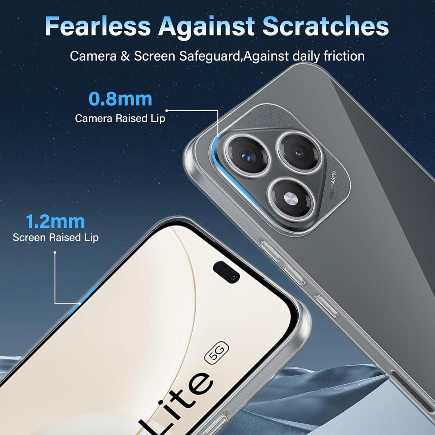 CoolGadget Handyhülle Transparent Ultra Slim Case für Honor 400 Lite 6,7 Zoll, Silikon Hülle Dünne Schutzhülle für Honor 400 Lite Hülle – Bild 2 von 5