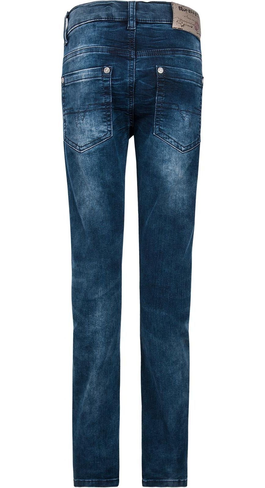 blue Skinny EFFECT BLUE denim ultrastretch Slim-fit-Jeans slim Hose fit Jeans