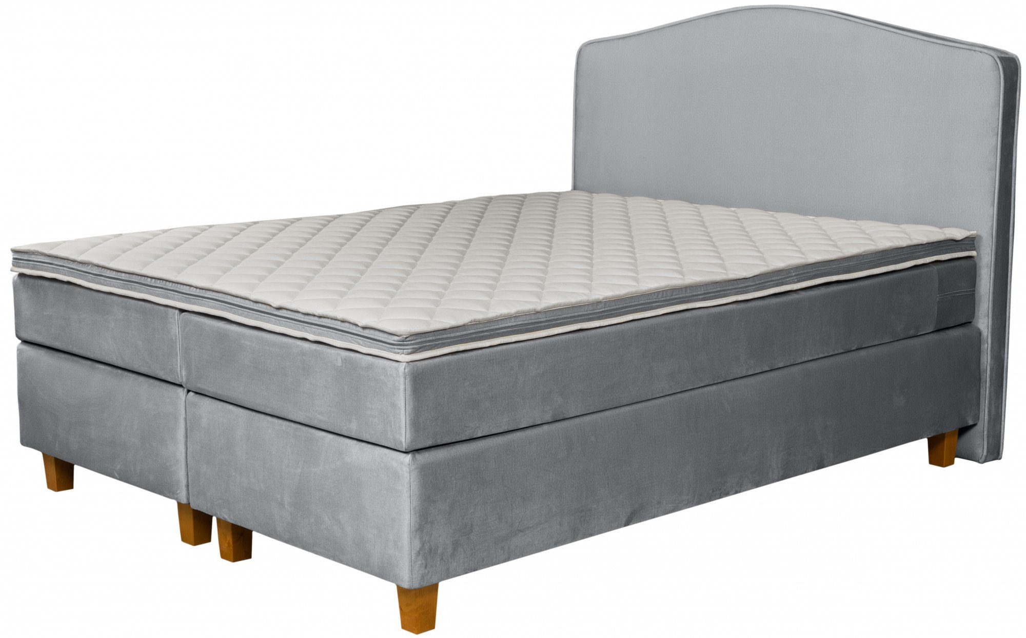 INOSIGN Boxspringbett Jalma, Füße aus massiver Birke ; Inkl. Topper