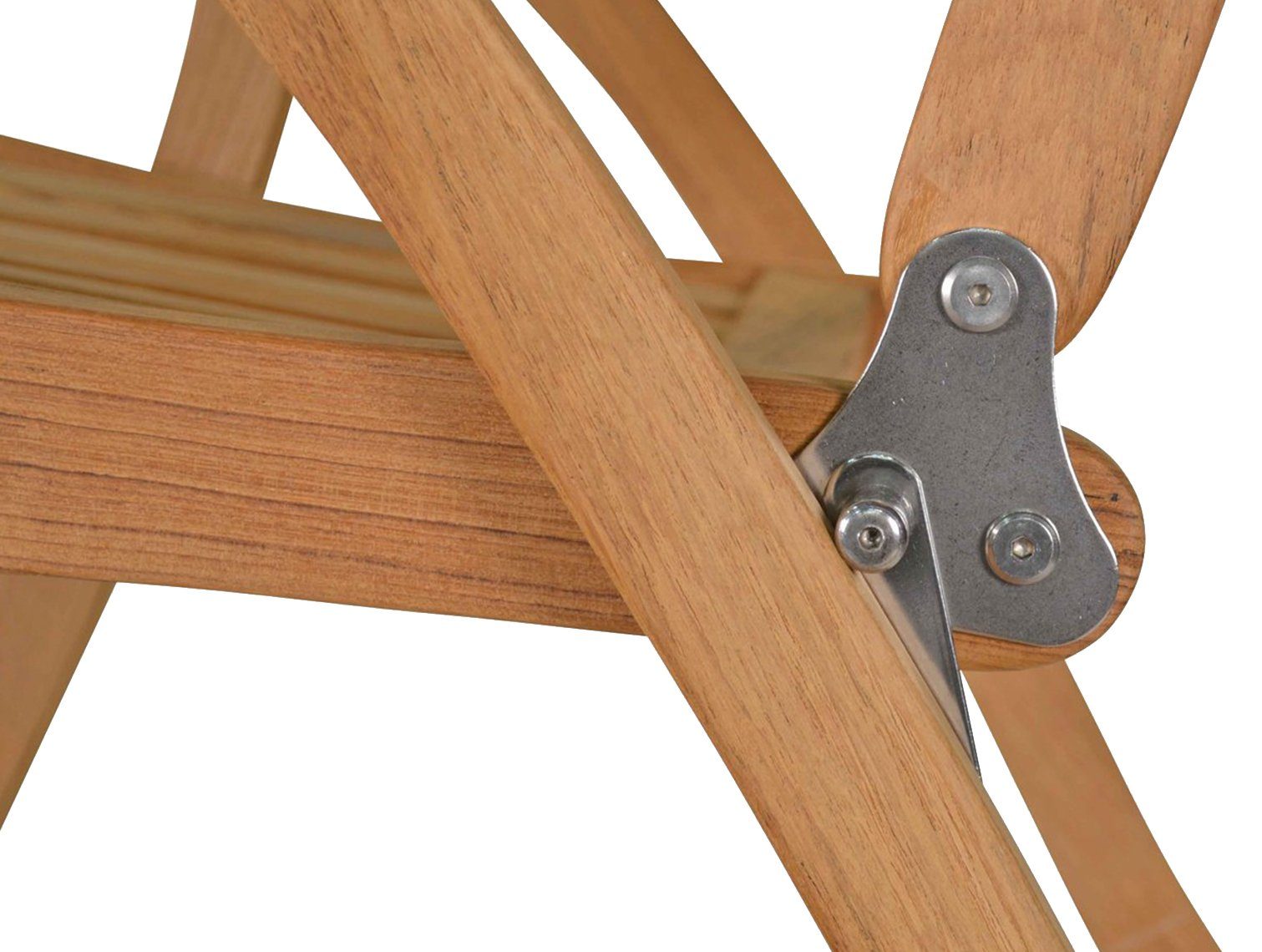 Kai Wiechmann Hochlehner Verstellbarer Teak Gartenstuhl, wetterfester Teak Klappsessel, Teakholz Gartensessel mit extra langer Rückenlehne