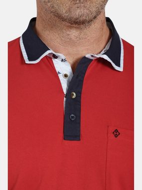 Charles Colby Poloshirt EARL SPENCER stylische Details in Chambray