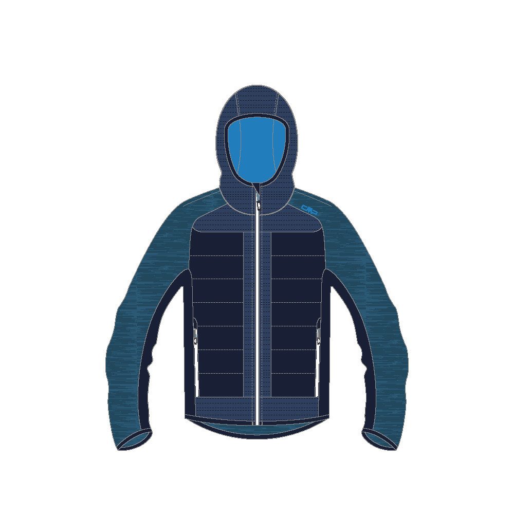 Fleecejacke CMP Herren Fleecejacke Man Hybrid Fix Hood Jacket 33M2147